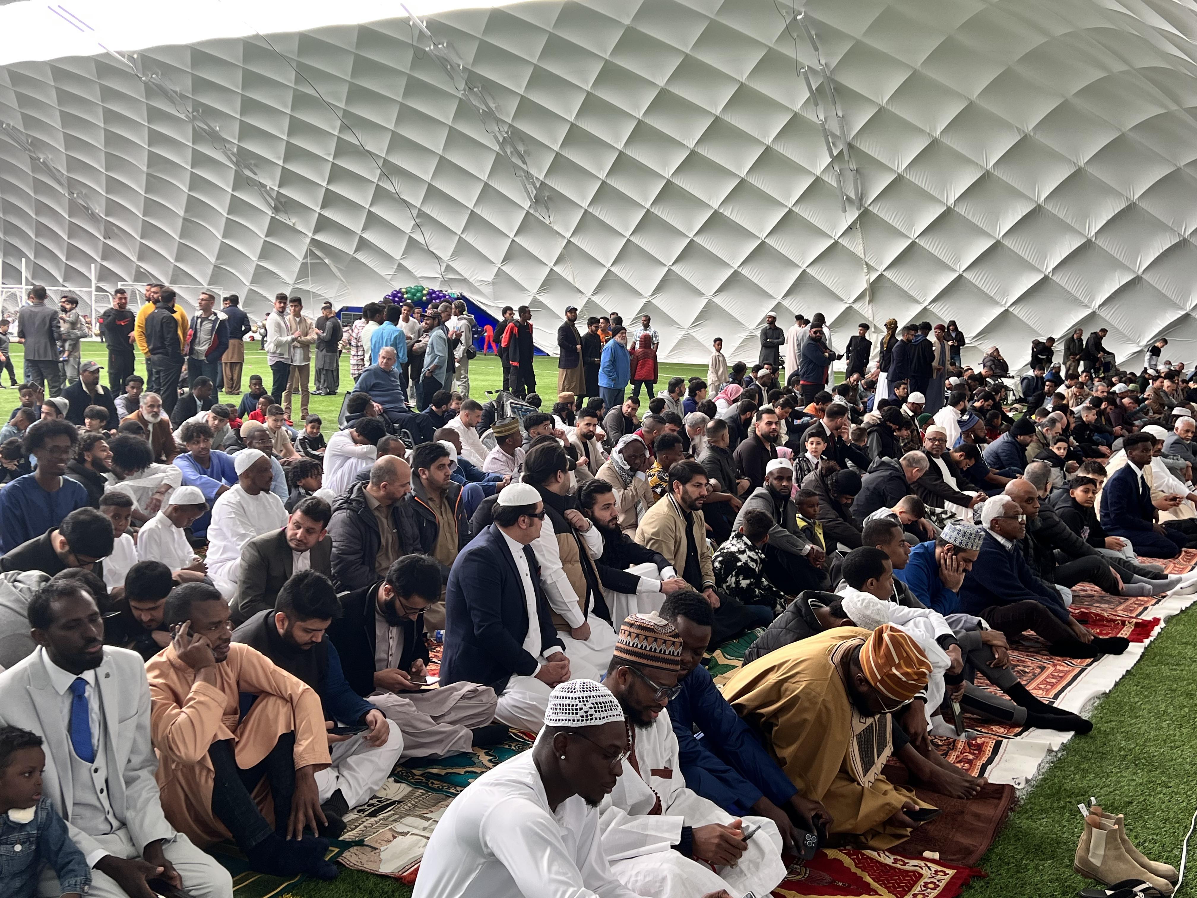 END OF RAMADAN: Eid al-Fitr was marked under the dome at Colin Glen on Friday morning