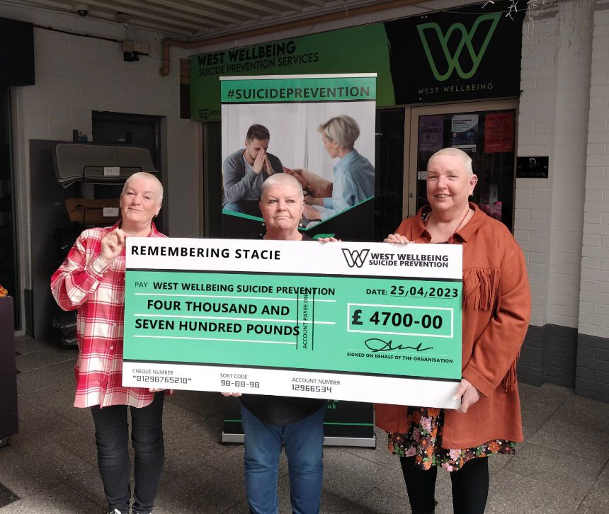 HAIR TODAY... Pals Margaret, Johanna and Una raised over £4,700 in aid of West Wellbeing