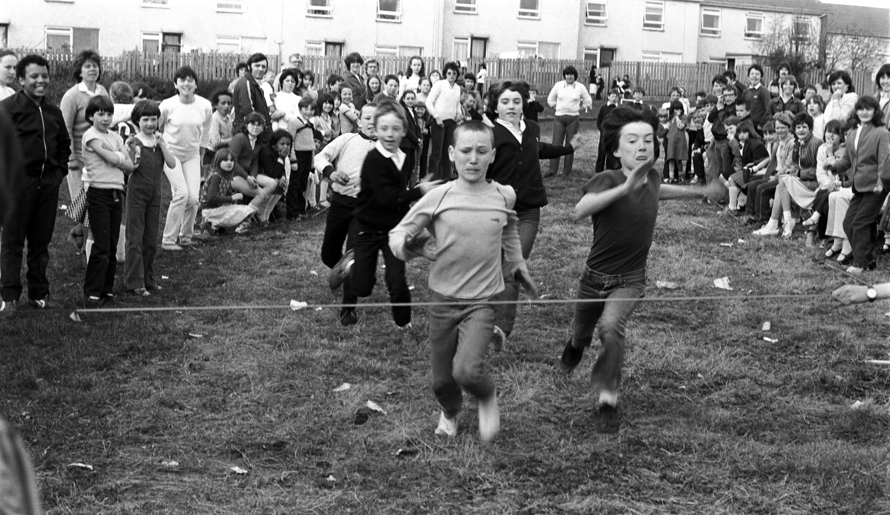 STREET GAMES: Running to the finishing line at the Twinbrook Easter festival