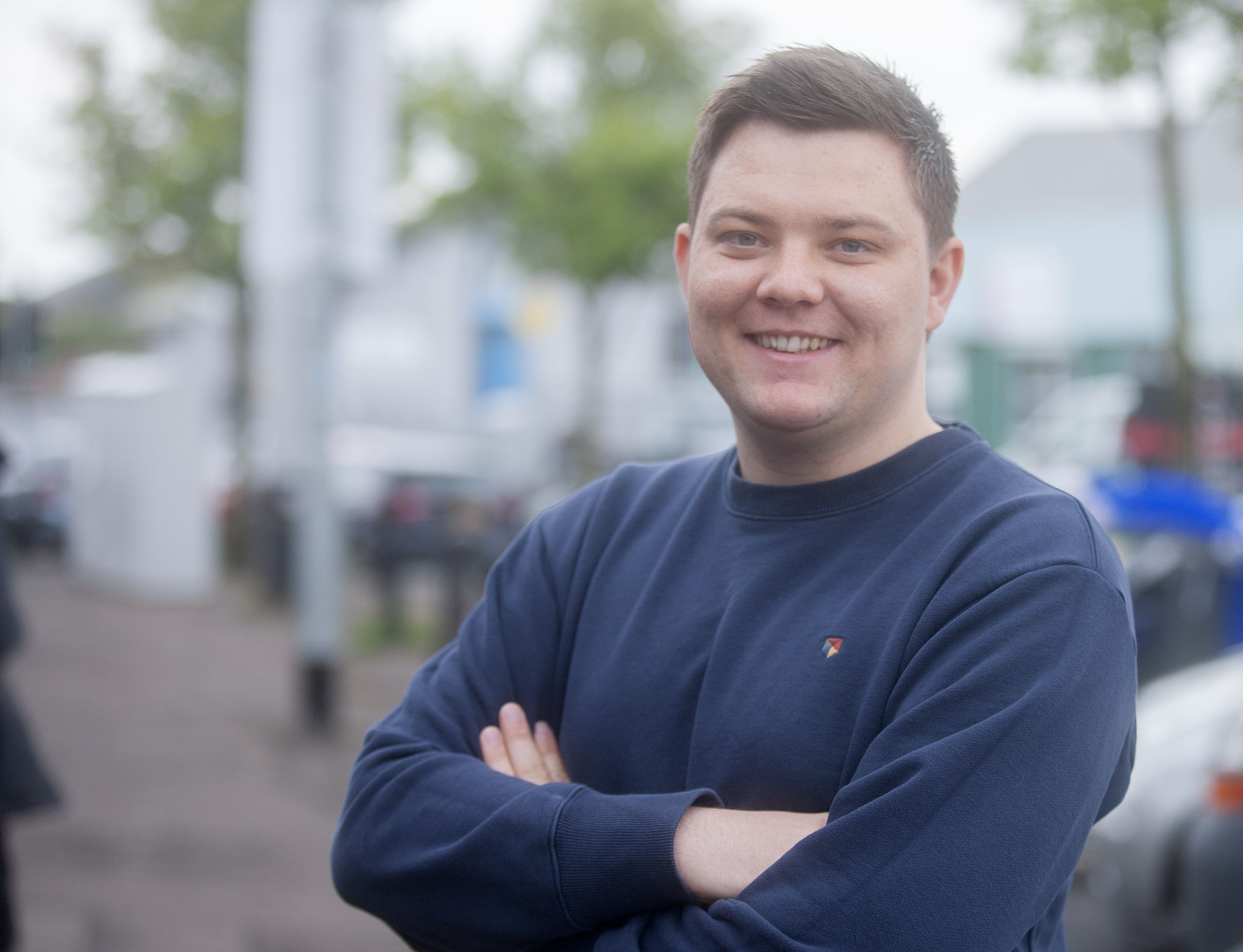 HOPEFUL: Alliance Oldpark DEA candidate Chris Shannon