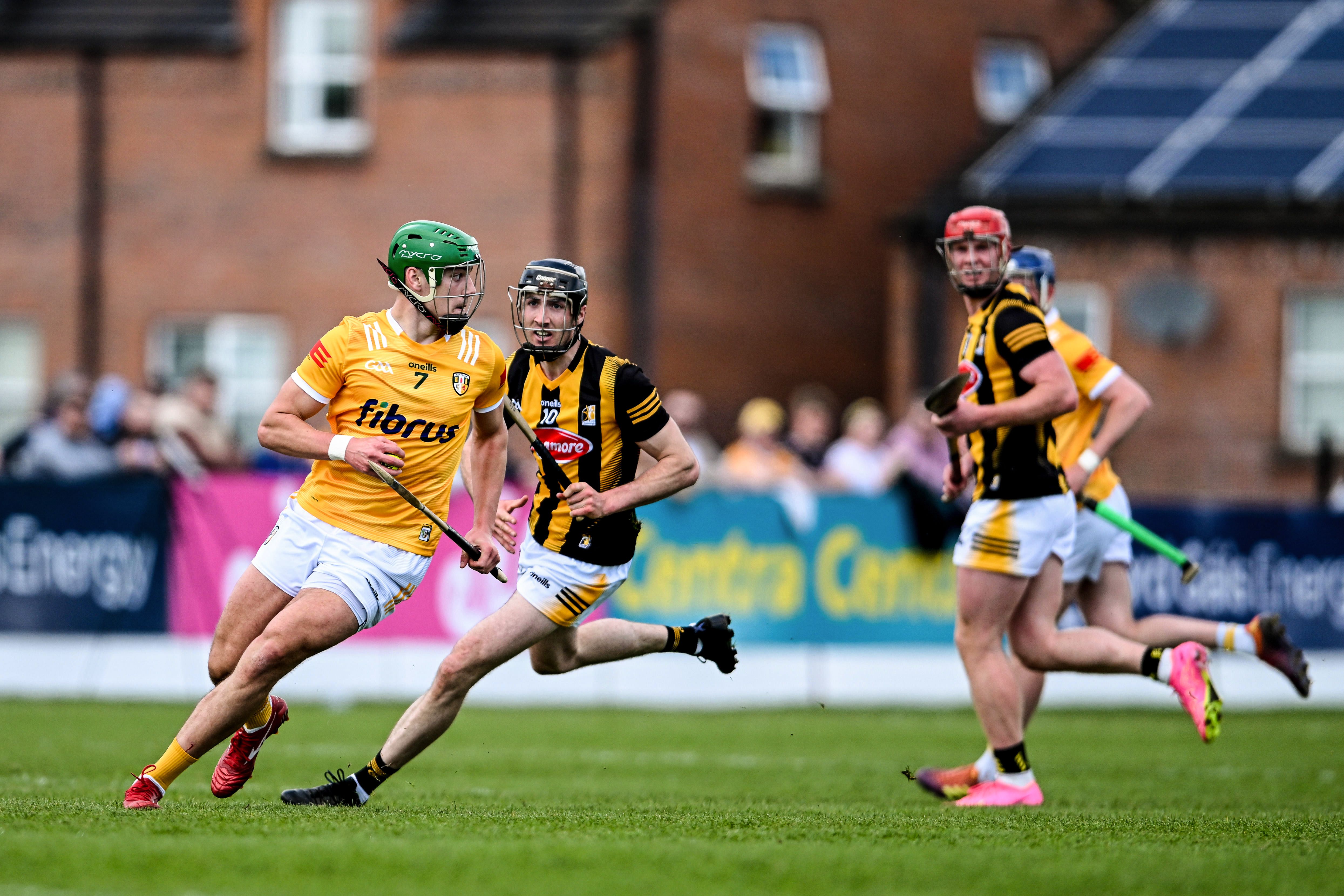 Conall Bohill in action for Antrim against Kilkenny on Sunday 