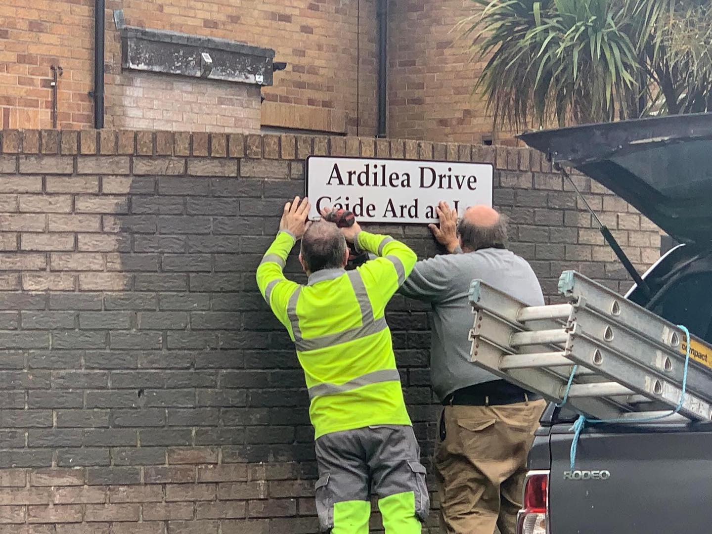 IRISH STREET SIGNAGE: Ardilea Drive in North Belfast