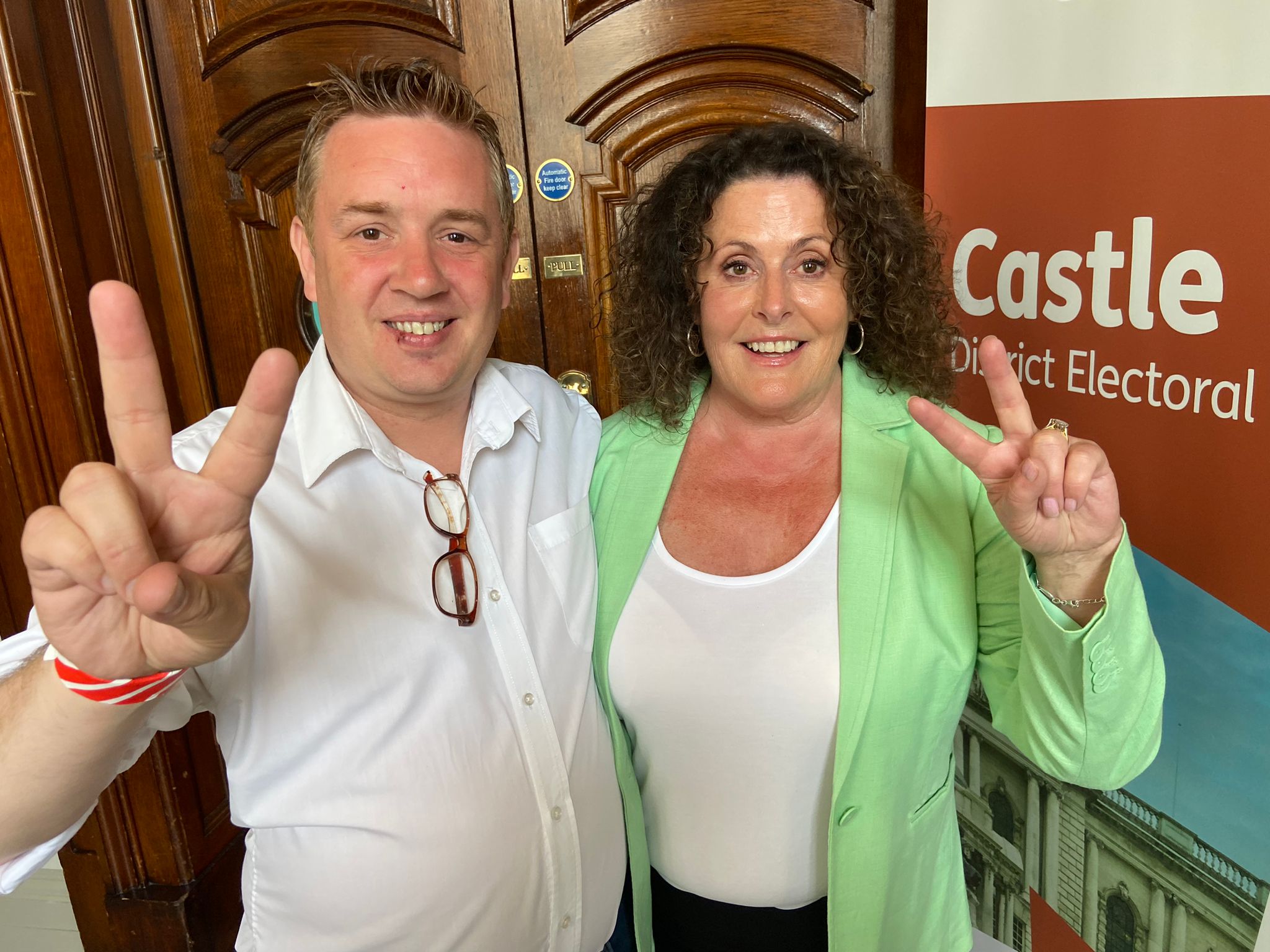 DOUBLE TEAM: Sinn Féin secured two councillors in Castle DEA for the first time thanks to Conor Maskey and Brónach Anglin