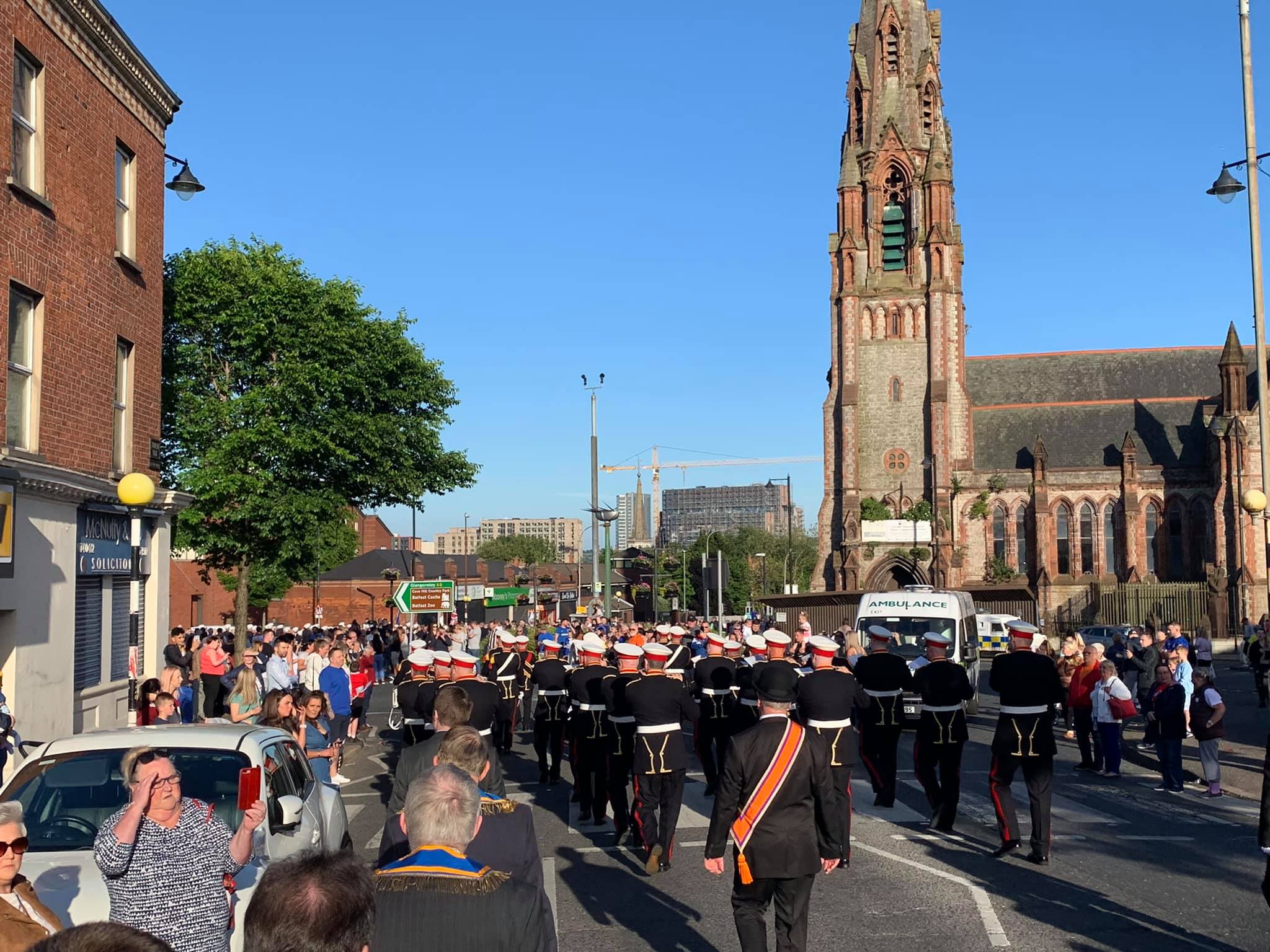 RESTRICTIONS: The Tour of the North parade takes place in North Belfast this evening