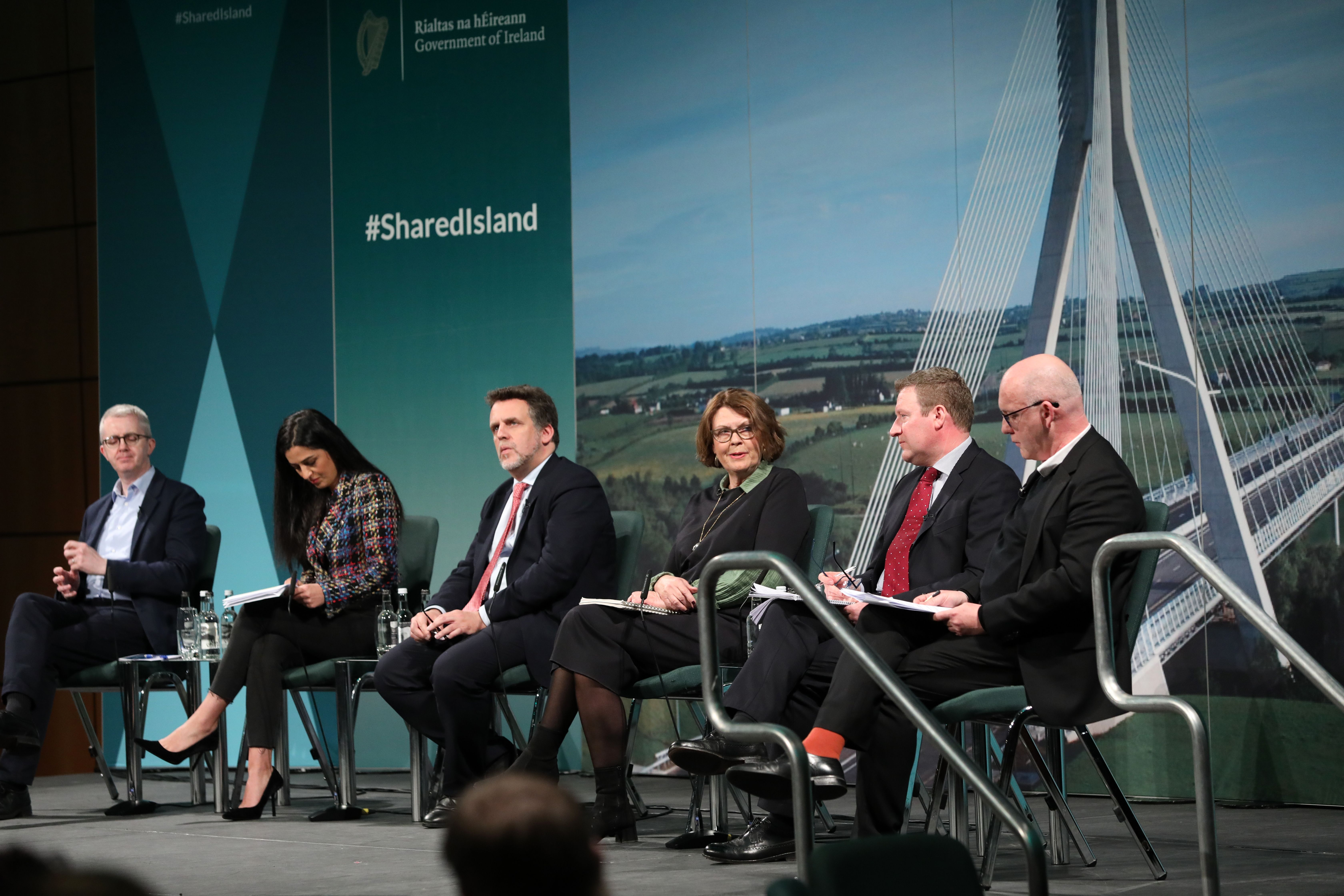 PANEL: Speakers at a Shared Island event in Dublin