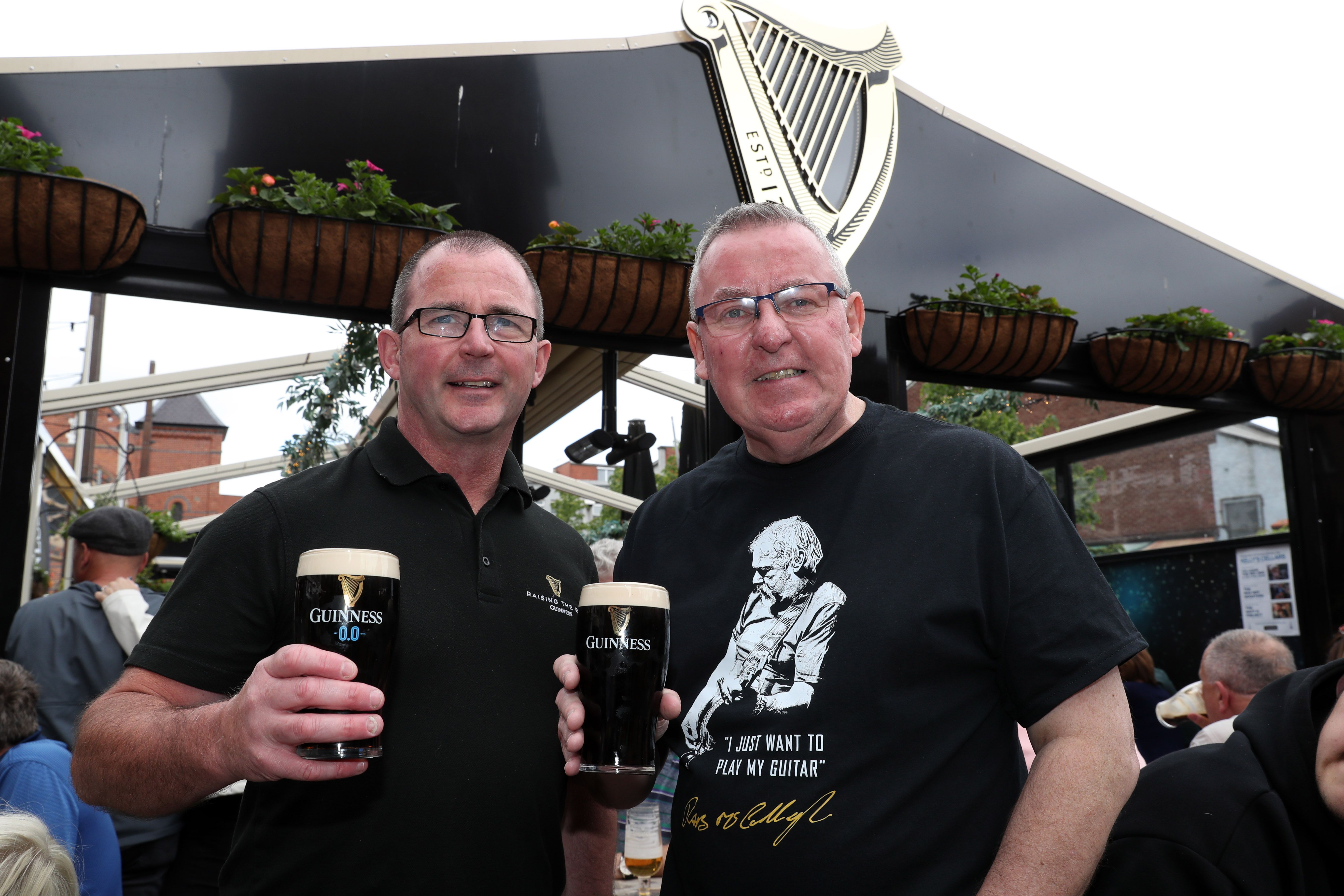 FESTIVAL FEVER: Founder Seamus O\'Neill and Austin Guy from Guinness