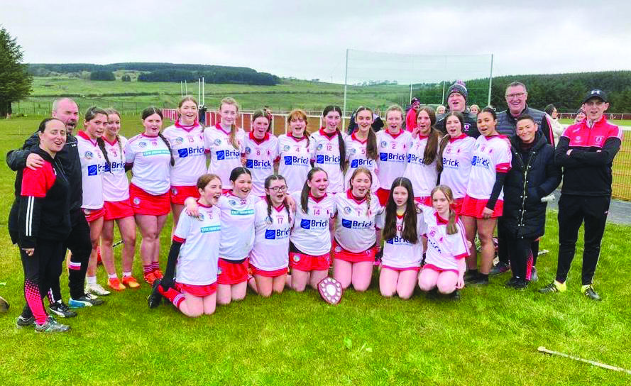 The Lámh Dhearg squad that will take part in Saturday’s regional camogie Féile in Hannahstown