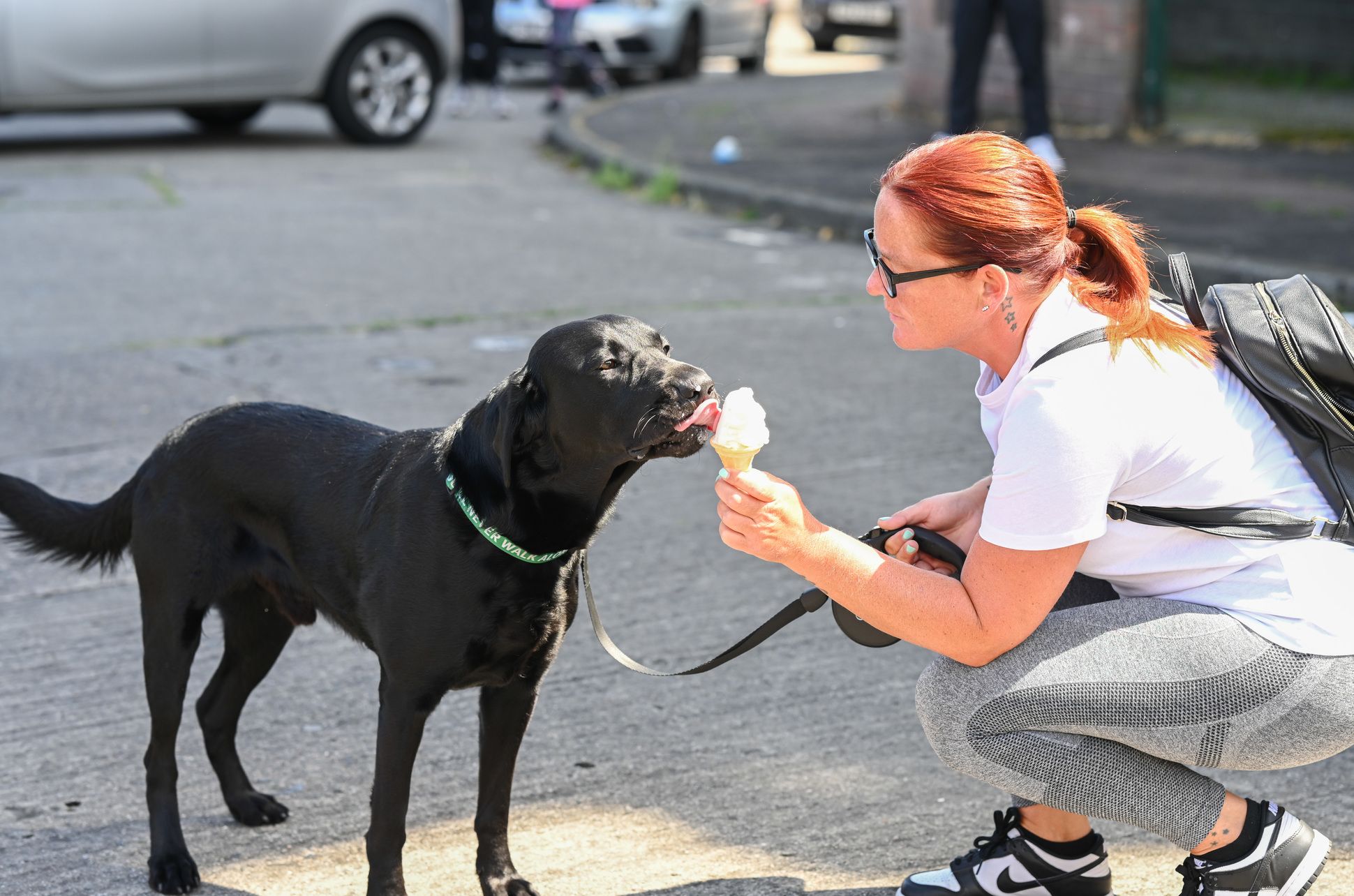 Mairead Saunders with dog Oscar