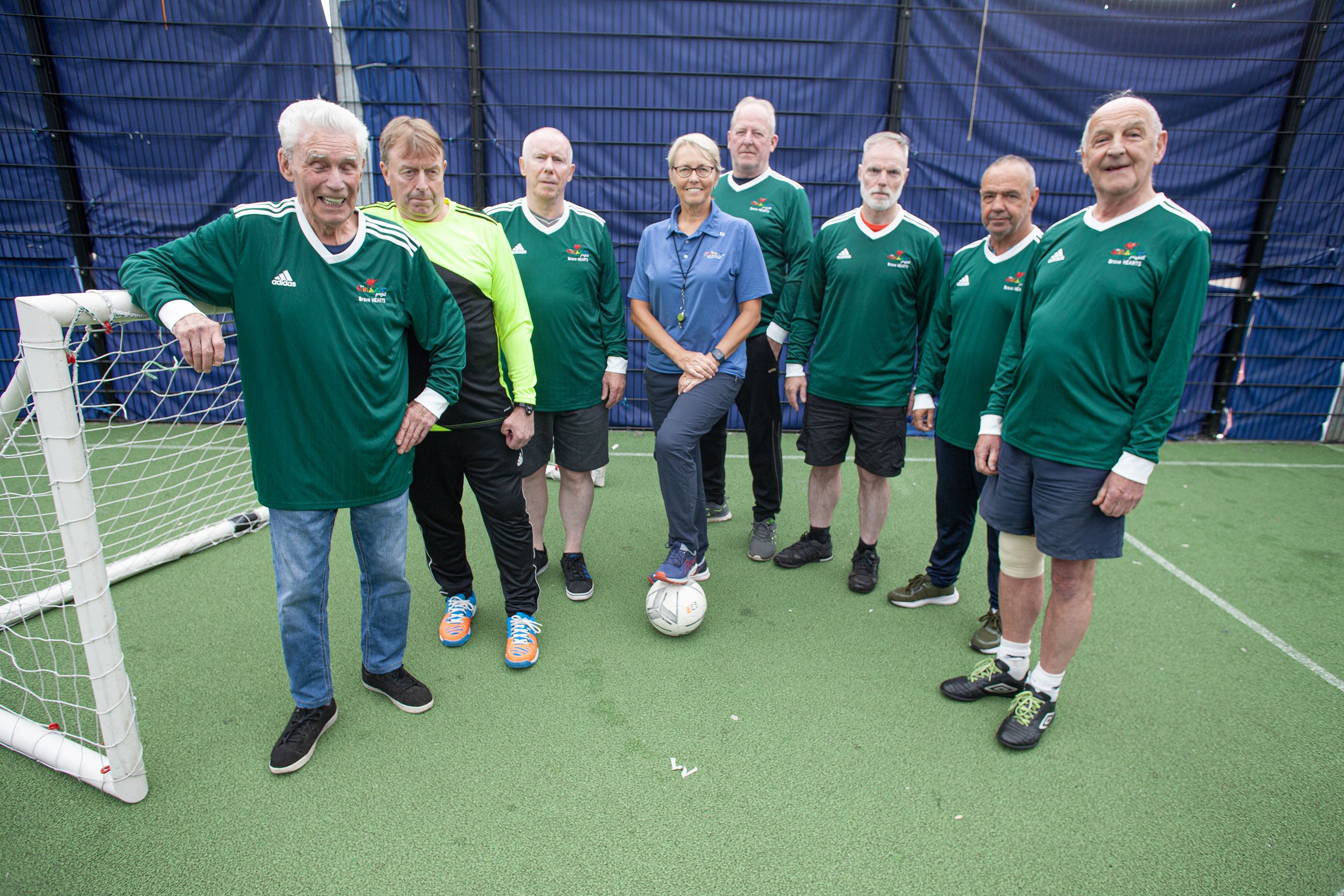 BACK OF THE NET: The Bravehearts Walking Football Team 