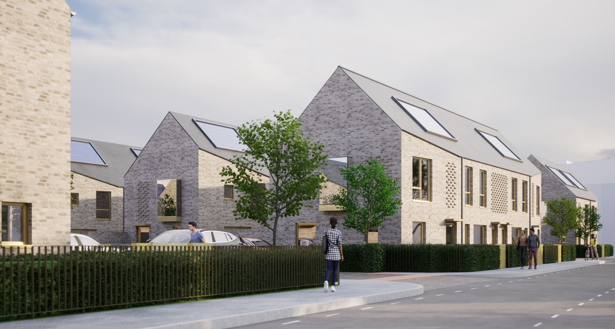 SOCIAL HOUSING: An artist\'s impression of the new development 