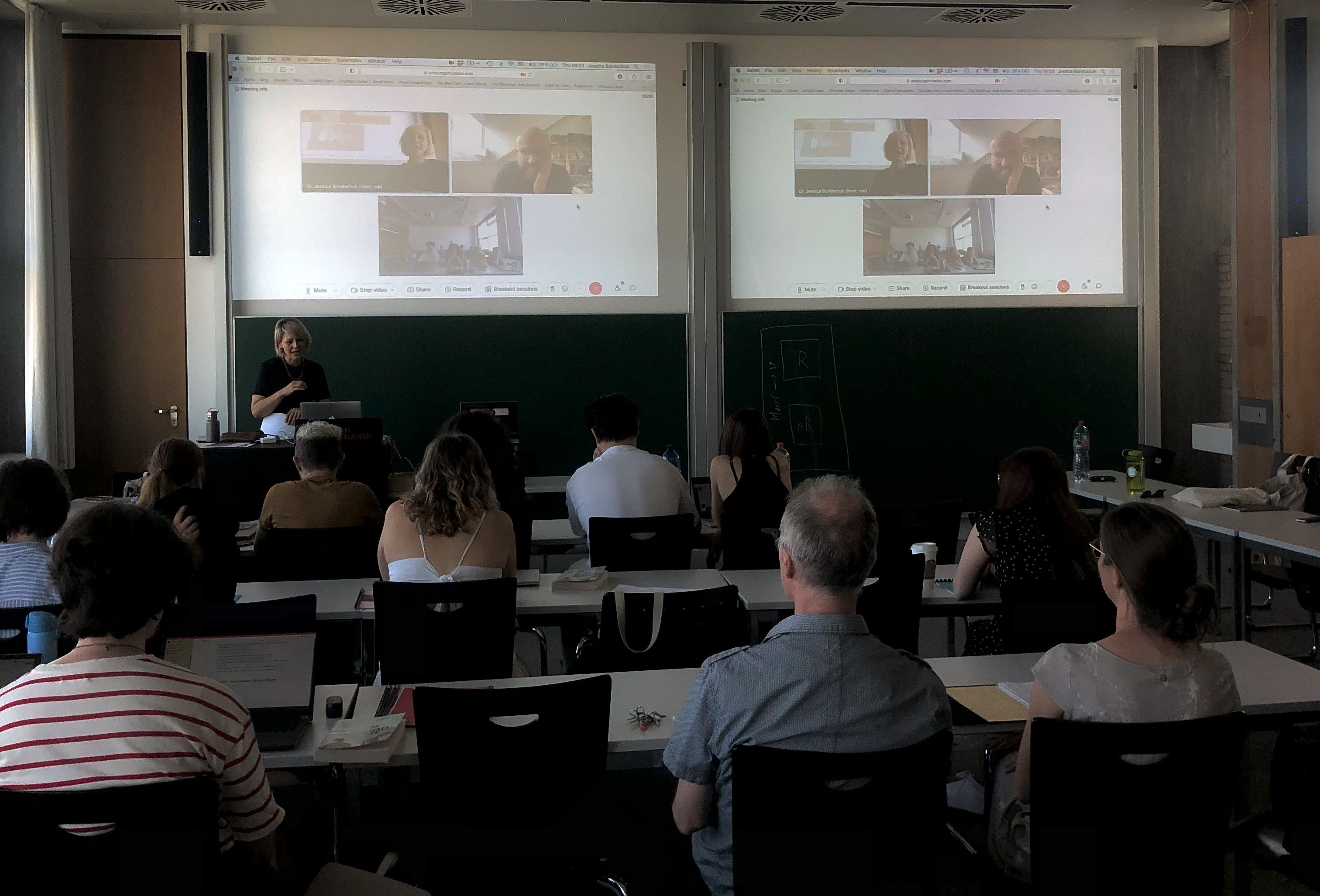 TEACHING: Jessica Bundschuh teaches a course called ‘The Tactility of Irish Literature’ in the University of Stuttgart 