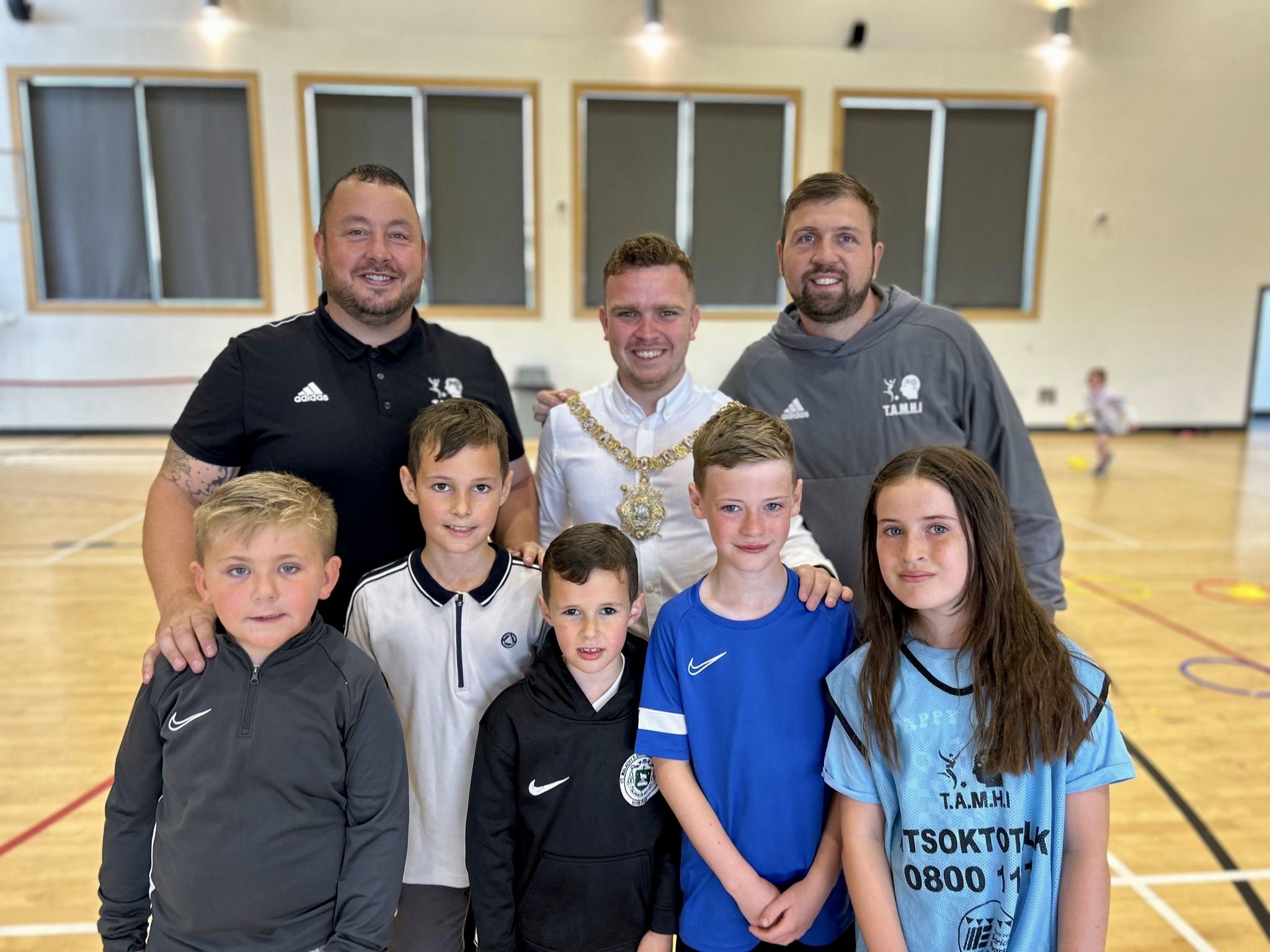 PRAISE: Lord Mayor, Councillor Ryan Murphy visited TAMHI\'s summer scheme at Girdwood Community Hub this week