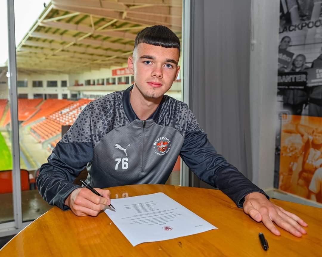 POTENTIAL: Conor McVeigh has started his footballing life at Blackpool FC
