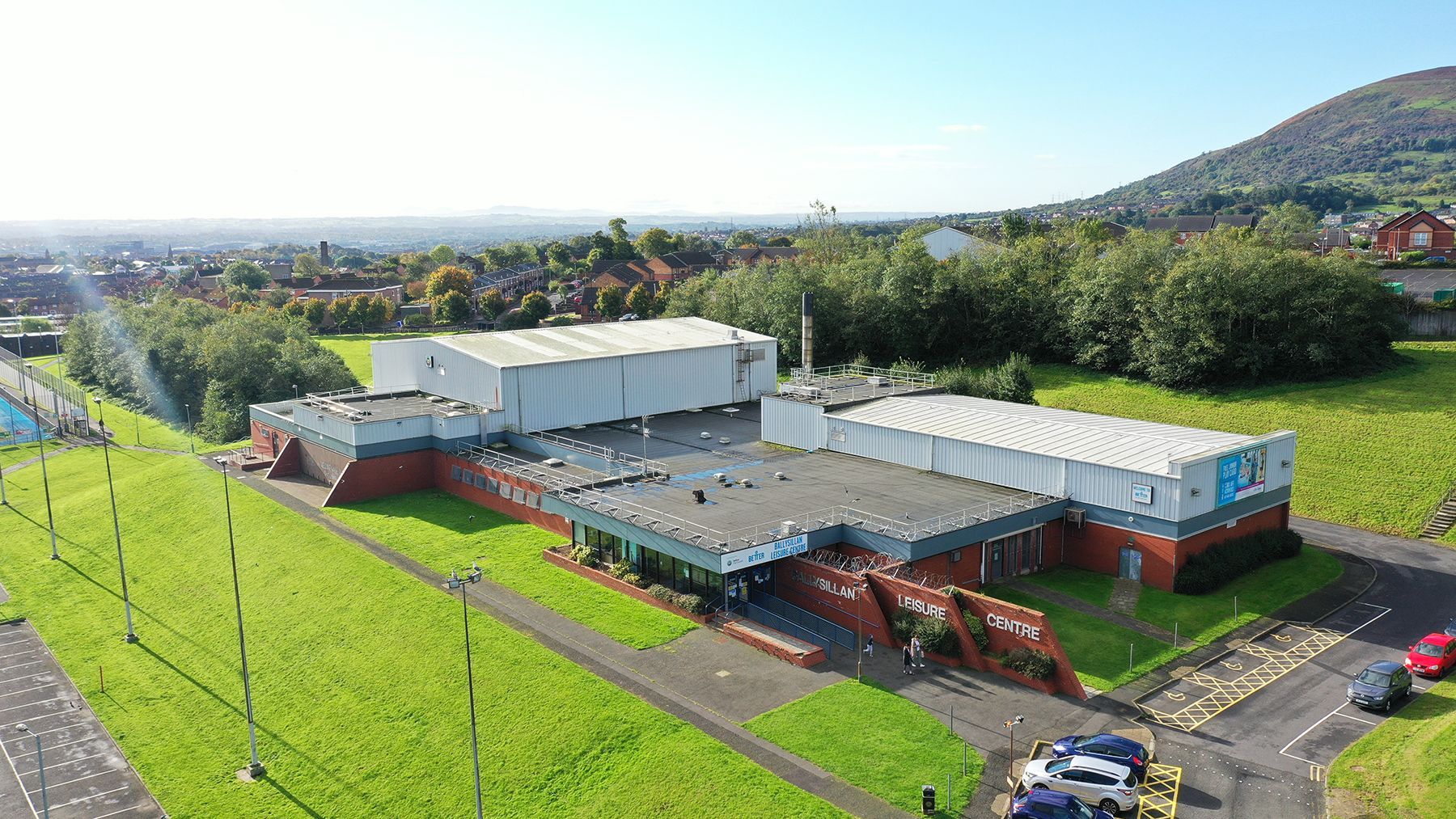 CANCELLED: Ballysillan Leisure Centre in North Belfast where the match was due to go ahead