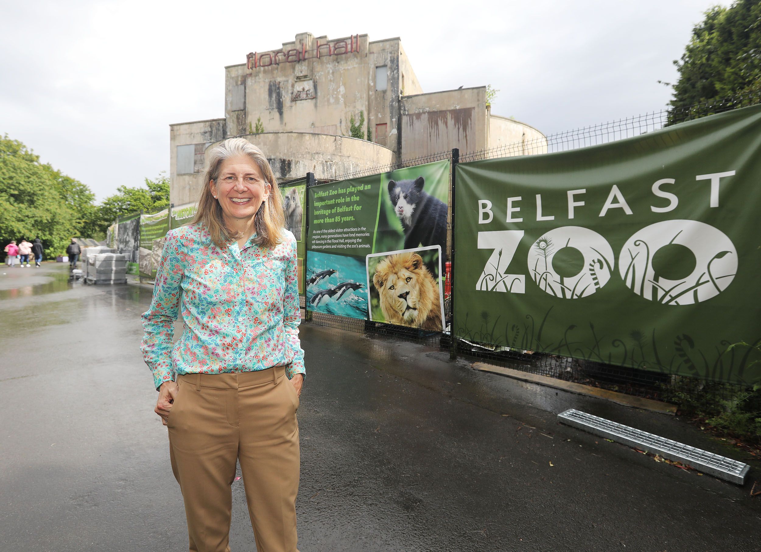 VIVID ACCOUNT OF BLITZ ERA: S. Kirk Walsh outside the Floral Hall at Belfast Zoo 