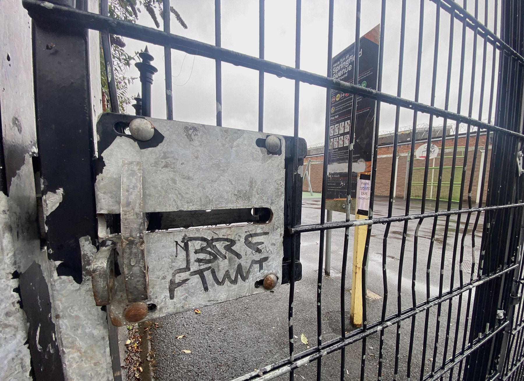 LOCKED: Springfield Avenue Play Park is forced to close after vandalism 