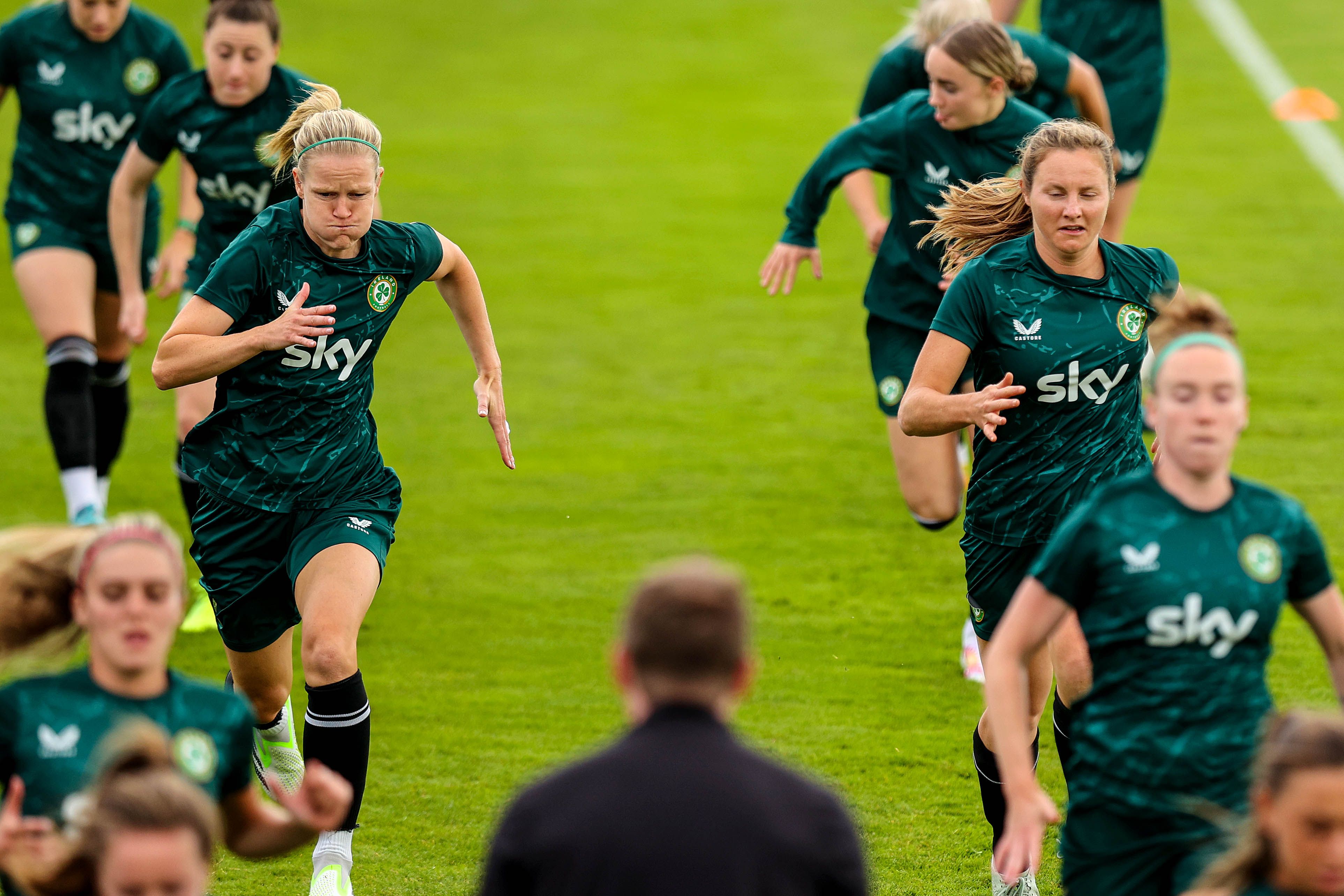 HISTORY MAKERS: The Irish ladies kick off their campaign against co-hosts Australia