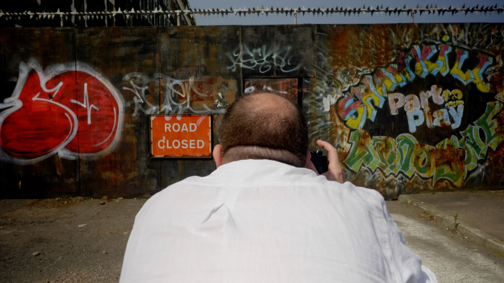 VISION: Short Strand photographer Frankie Quinn has been documenting the peace walls for years