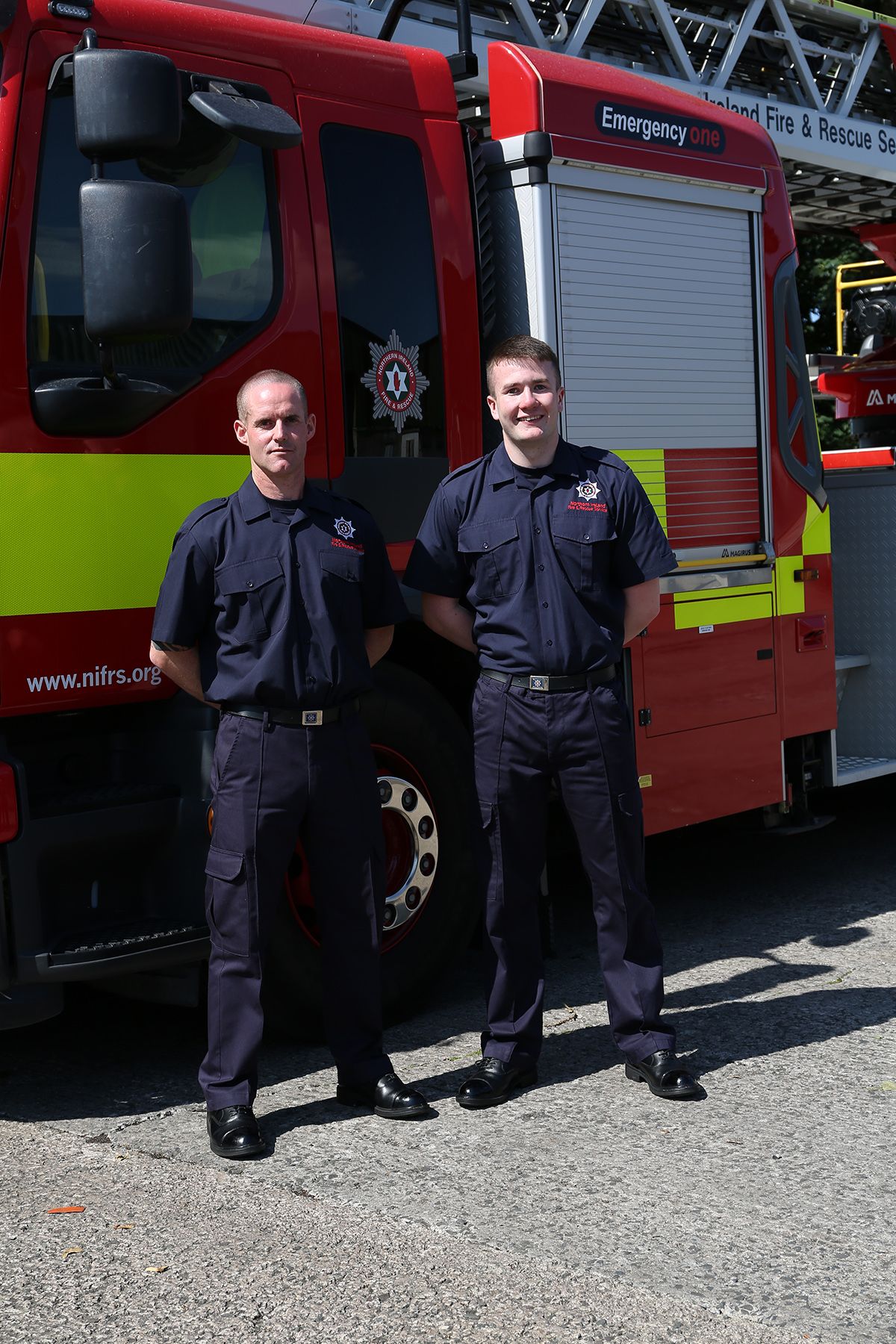 GRADUATES: Michael Ferran and Eoin-Ro Wilson from West Belfast