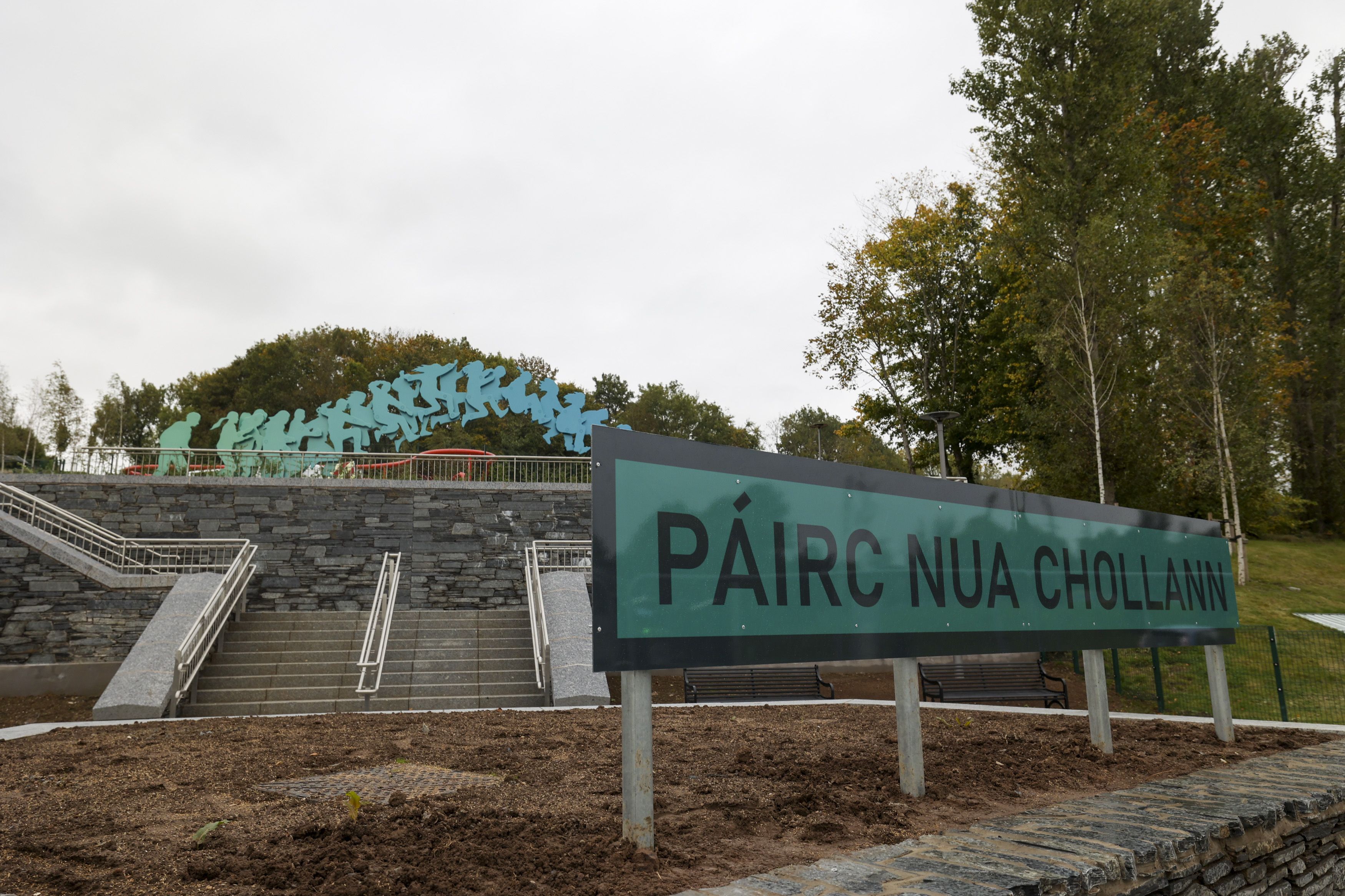 UNACCEPTABLE: Considerable damage was caused to the soft playground area in Páirc Nua Chollann