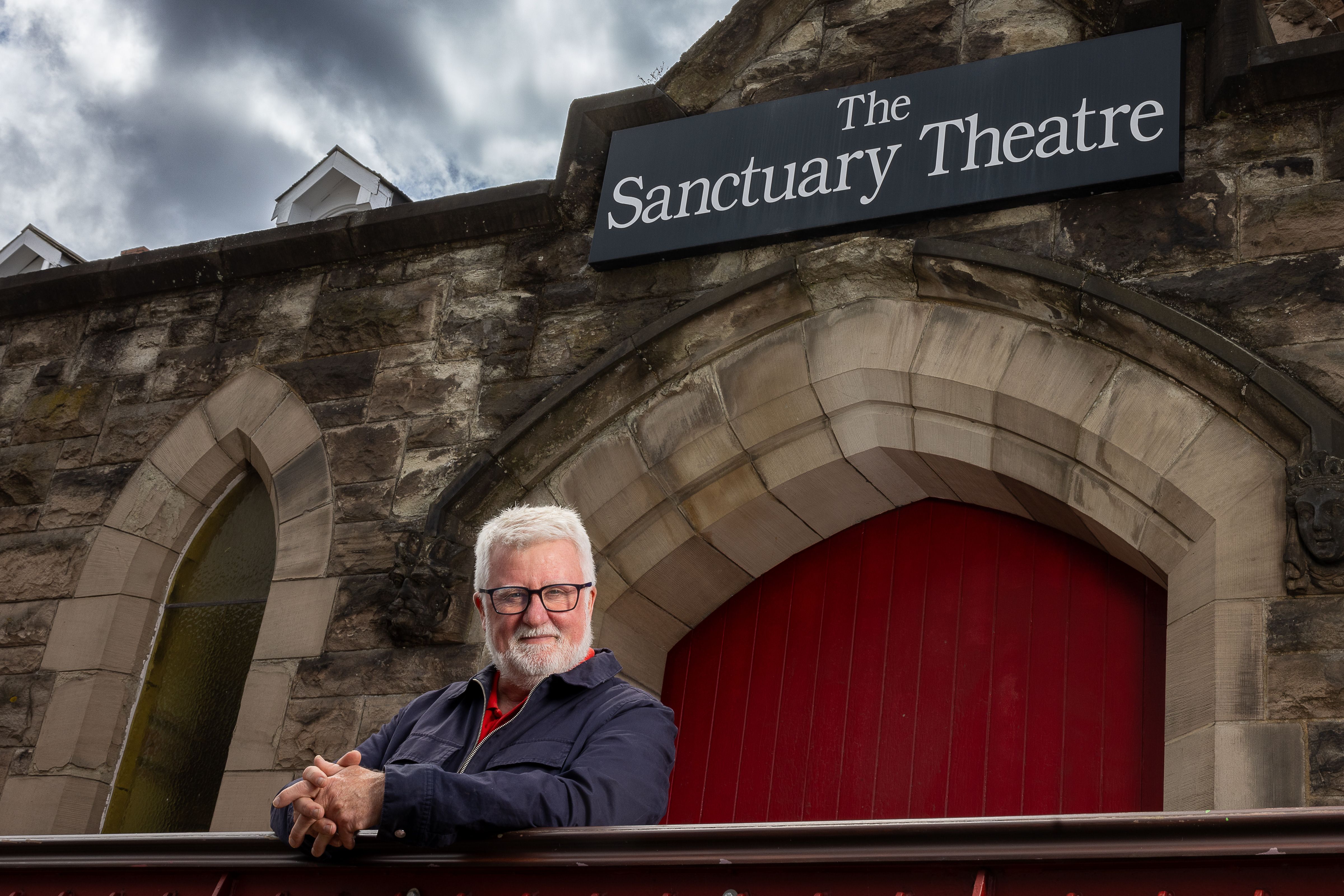 VISION: Trevor Gill, artistic director of Bright Umbrella Drama Company outside The Sanctuary Theatre