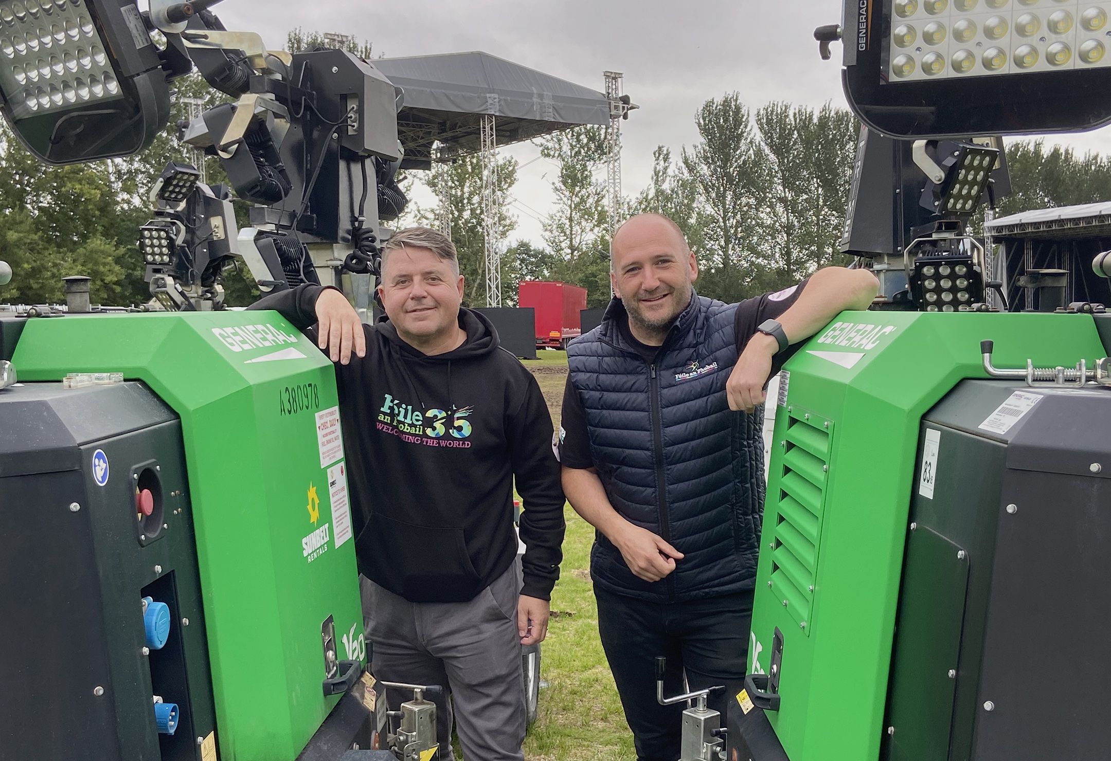 ANTICIPATION: Féile and Phobail\'s Kevin Gamble and Sam Baker in the Falls Park where many of the big events will be taking place