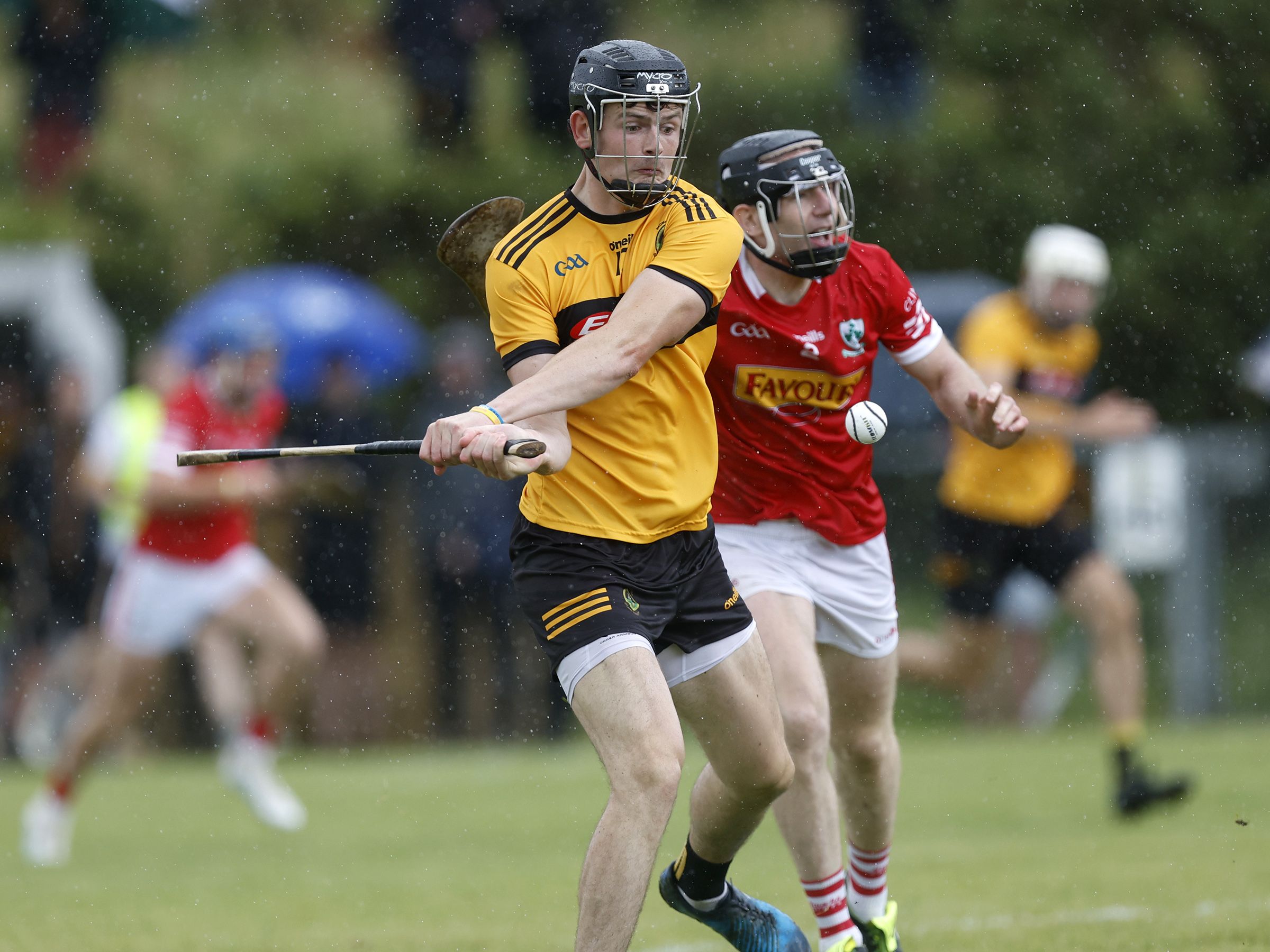 Gaelic Games: 14-man Loughgiel ride the storm to see off Naomh Éanna