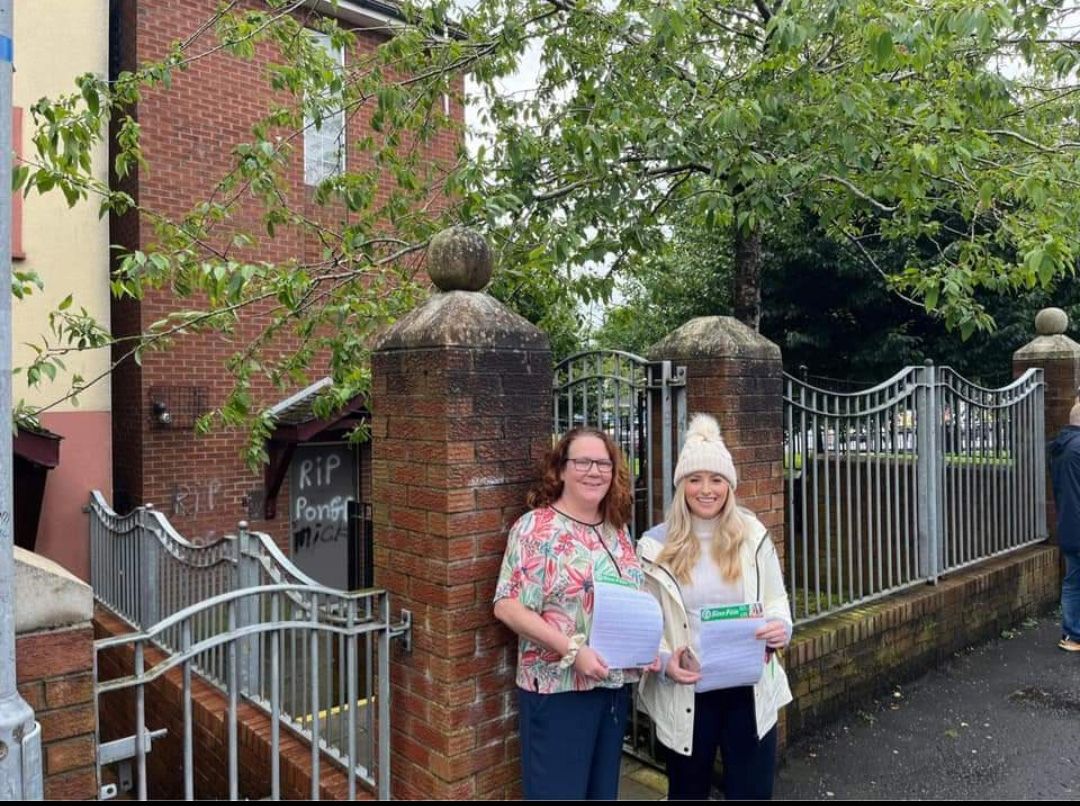 ONSITE: Órlaithí Flynn MLA and Cllr Áine McCabe