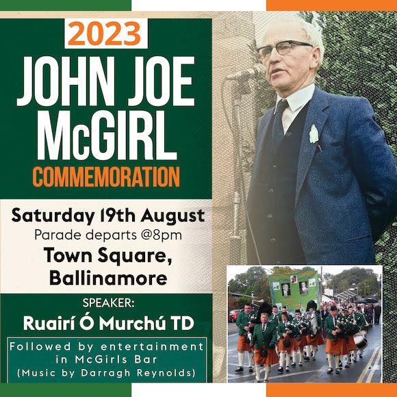 A GENTLE SOLDIER: Ballinamore will pay tribute to John Joe McGirl on Saturday evening