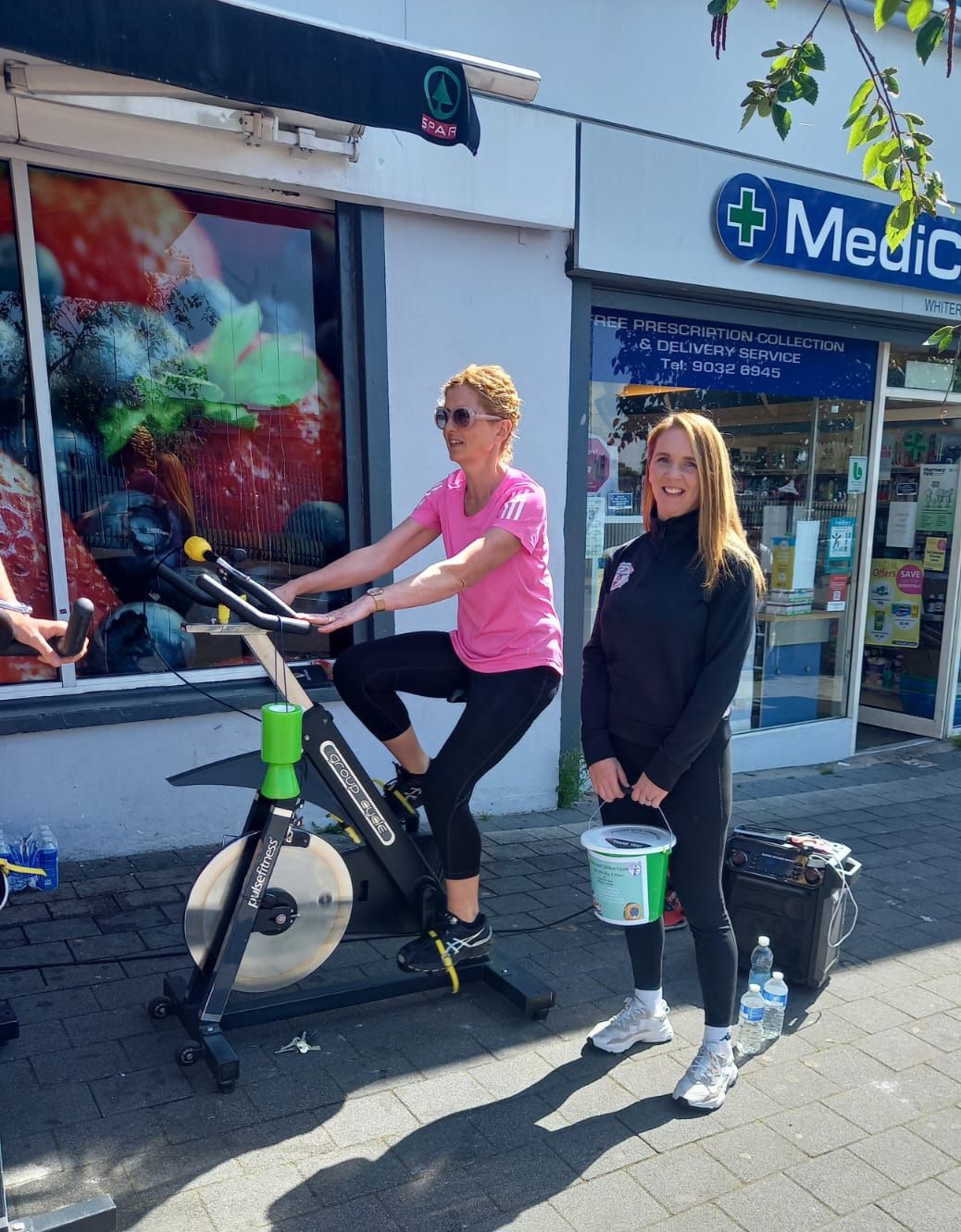 FUNDRAISER: Emma Scullion helped organise a cycling fundraiser to purchase a defibrillator 
