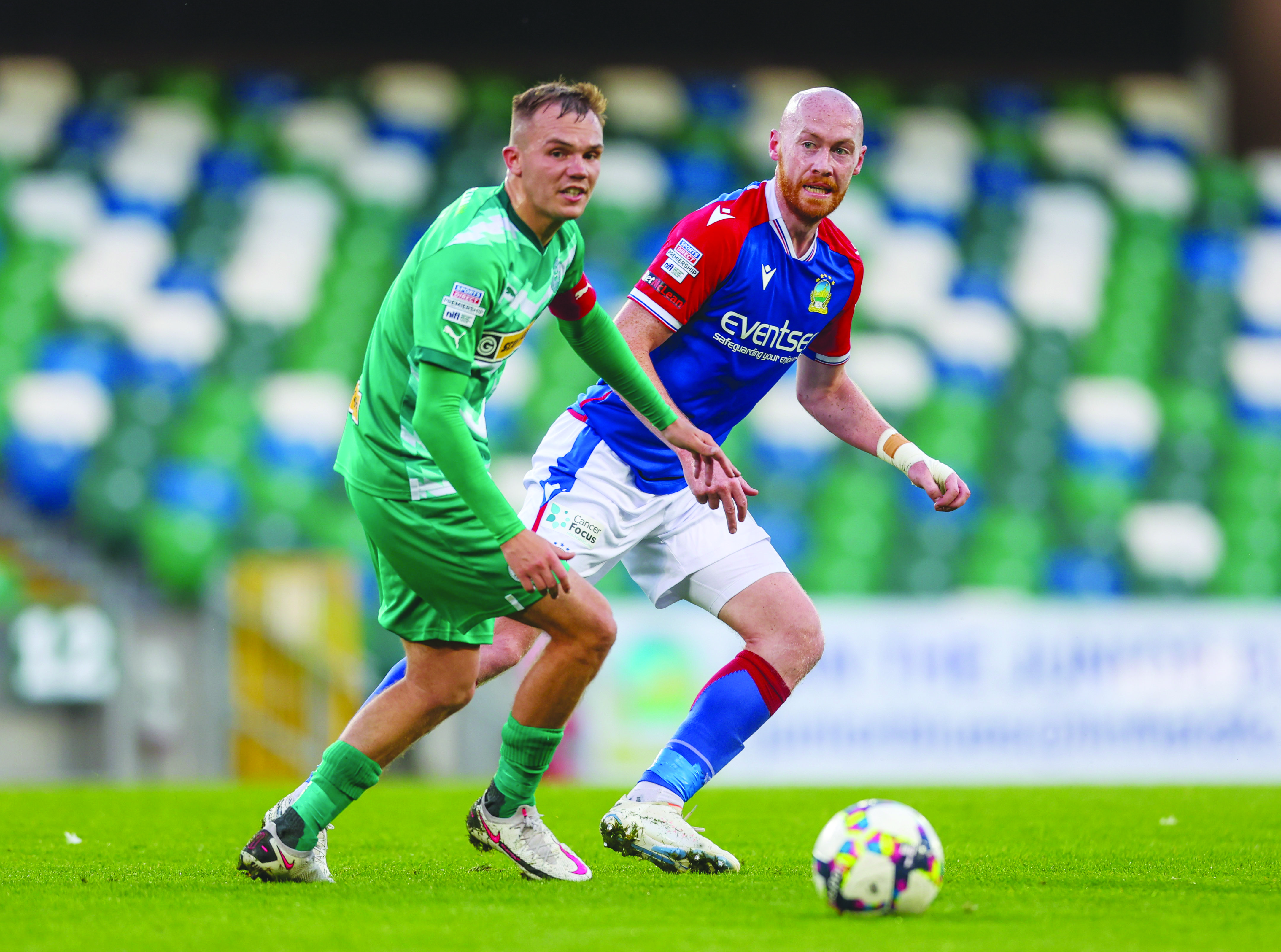 Rory Hale was used in a more advanced position against Linfield