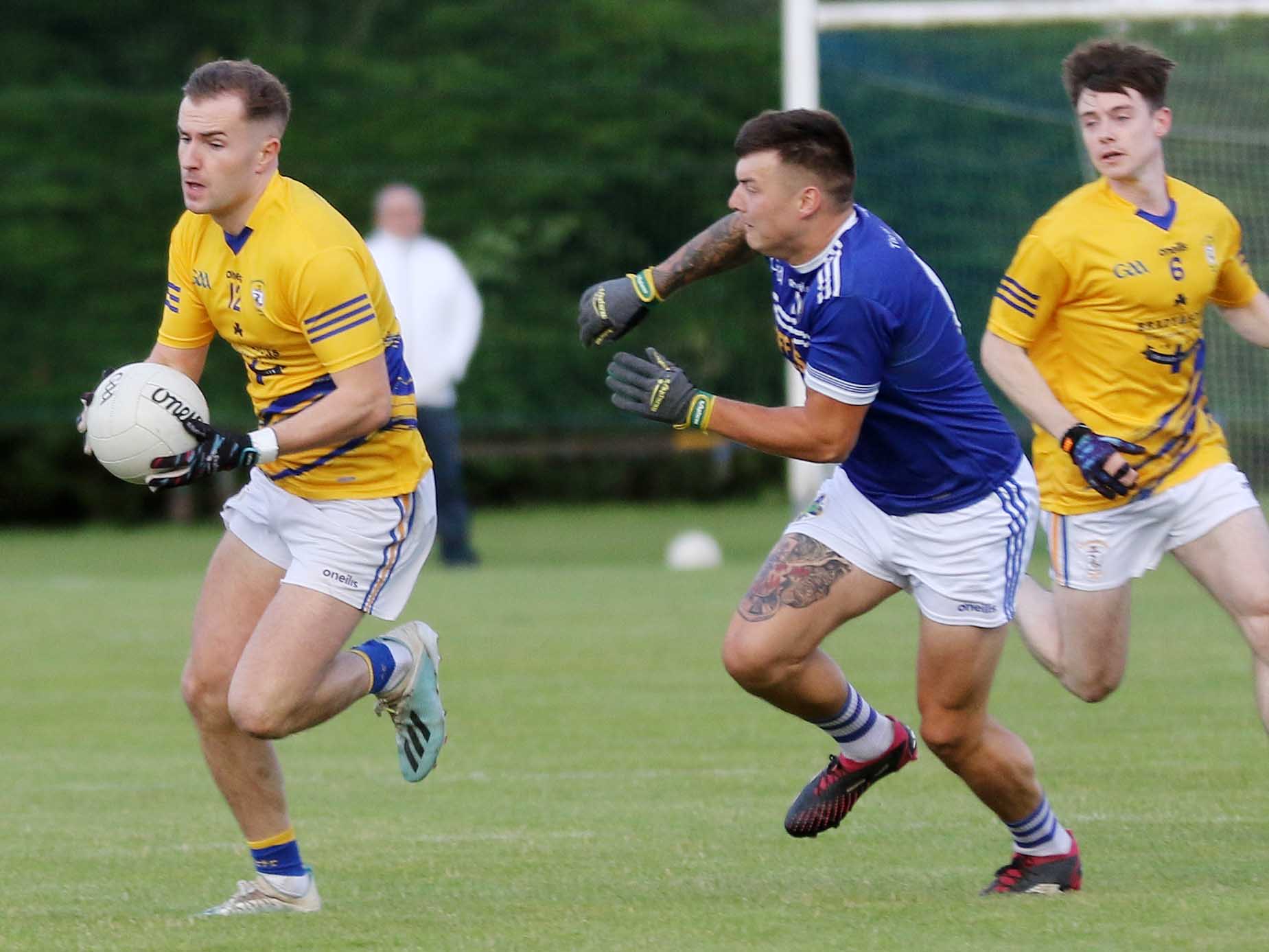 Dominic McEnhill skips clear at Whitehill on Friday 