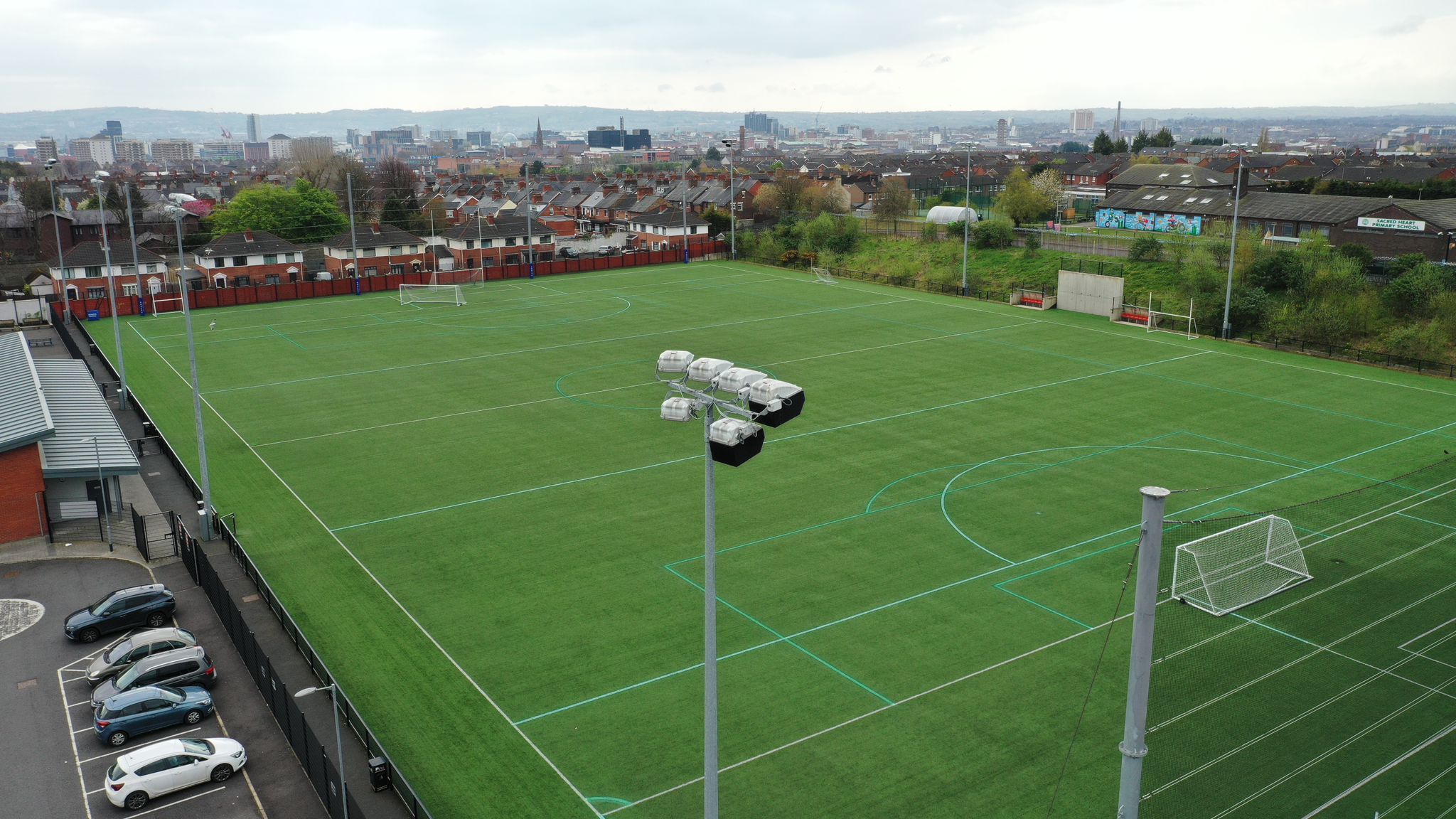 PRESSURE ON FACILITIES: Cliftonville Playing Fields in North Belfast