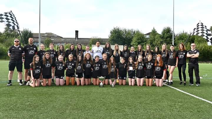 The Ardoyne U14 ladies who claimed the league title