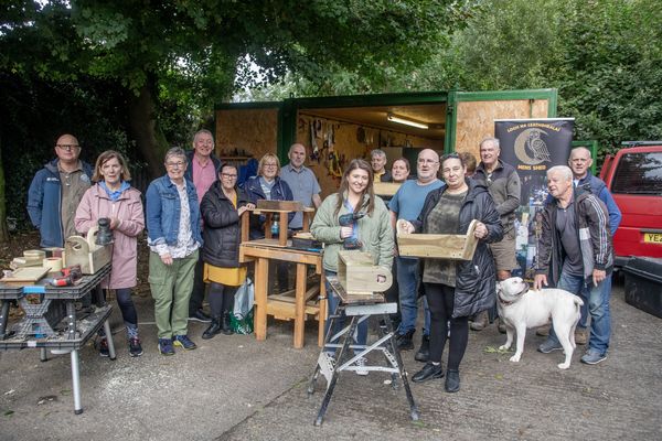 Men's shed and women's group work together to learn new skills