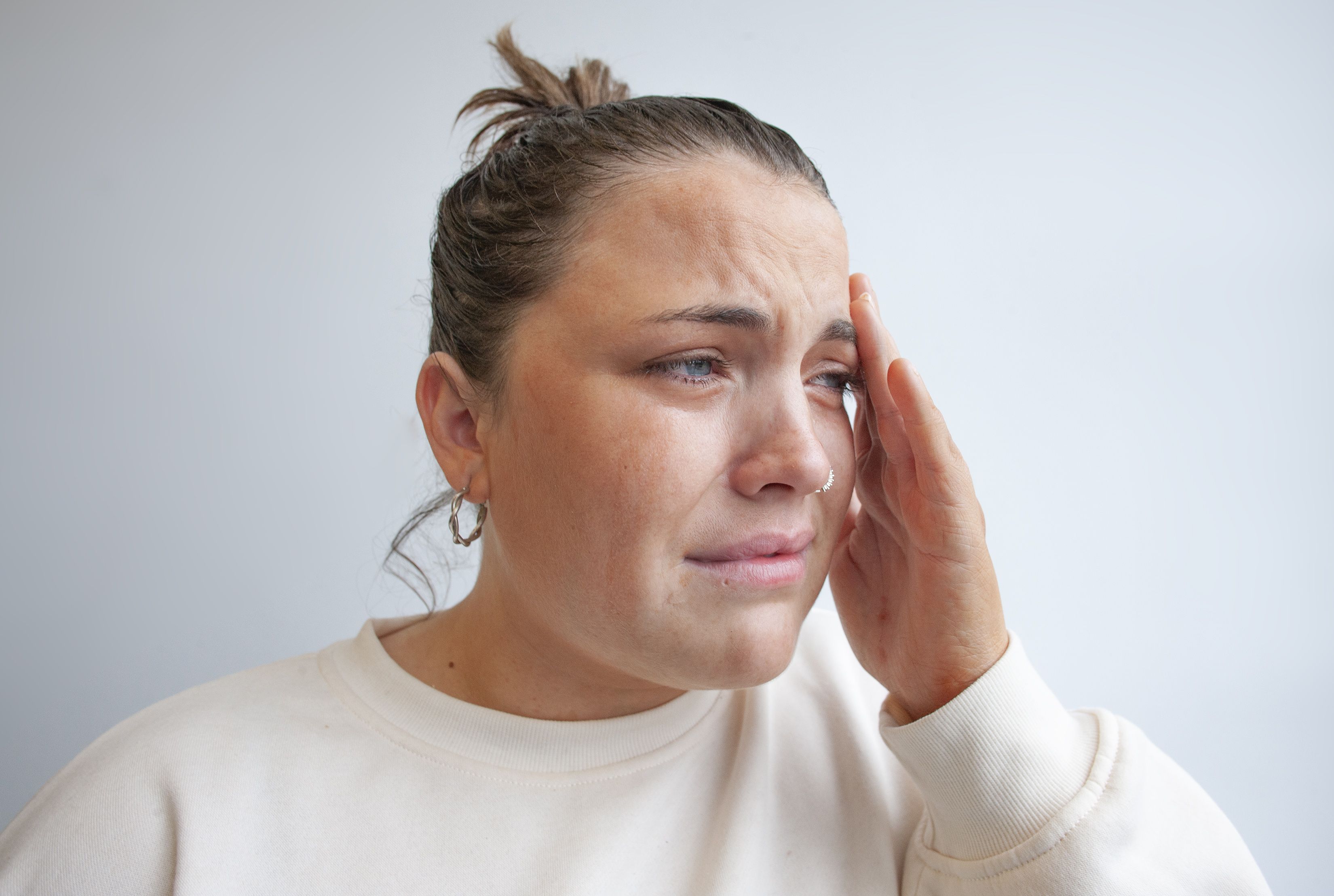 PLEA: Sarah Forward (25) is living with a hernia after a C-section last year