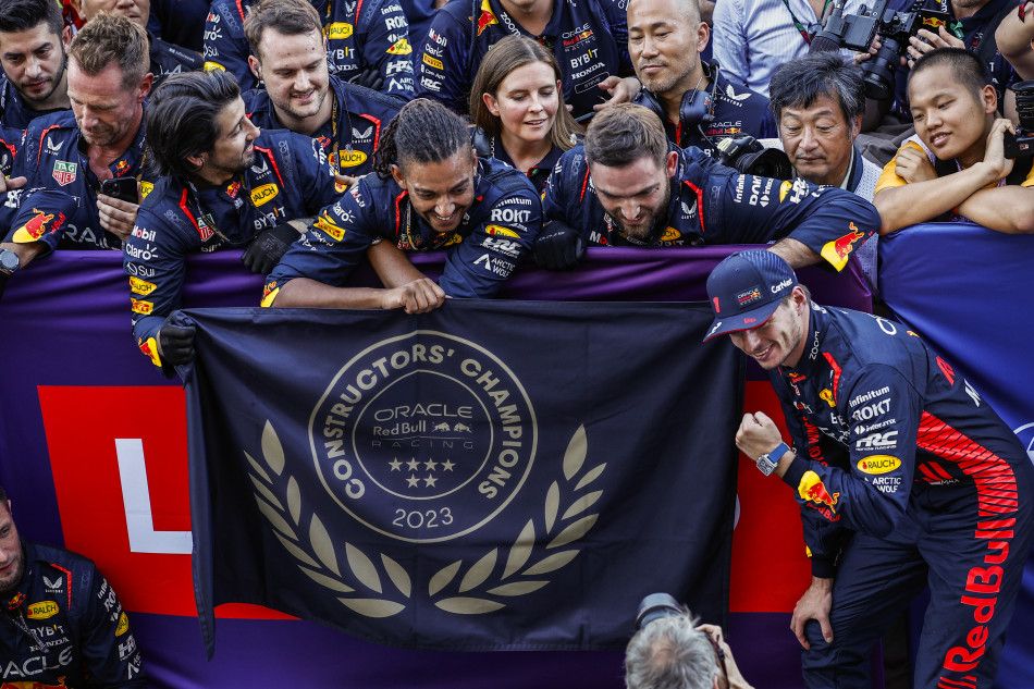 SUCCESS: Red Bull claimed the F1 Constructors’ Championship with Max Verstappen’s Japan win