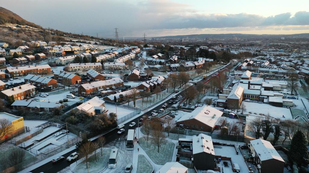 BIG FREEZE: People woke up to snowy conditions on Monday morning