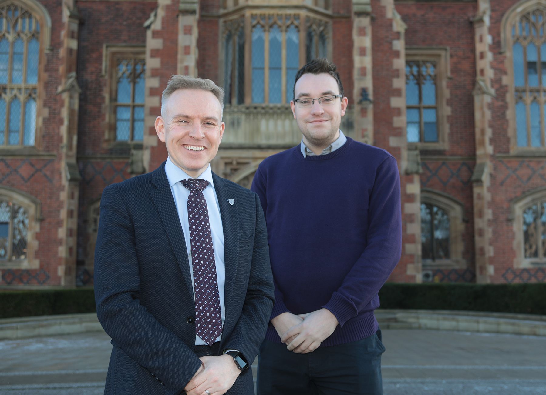 BLACKBOARD AWARDS: Dr Ryan Feeney from Queen\'s University Belfast and Conor McParland from Belfast Media