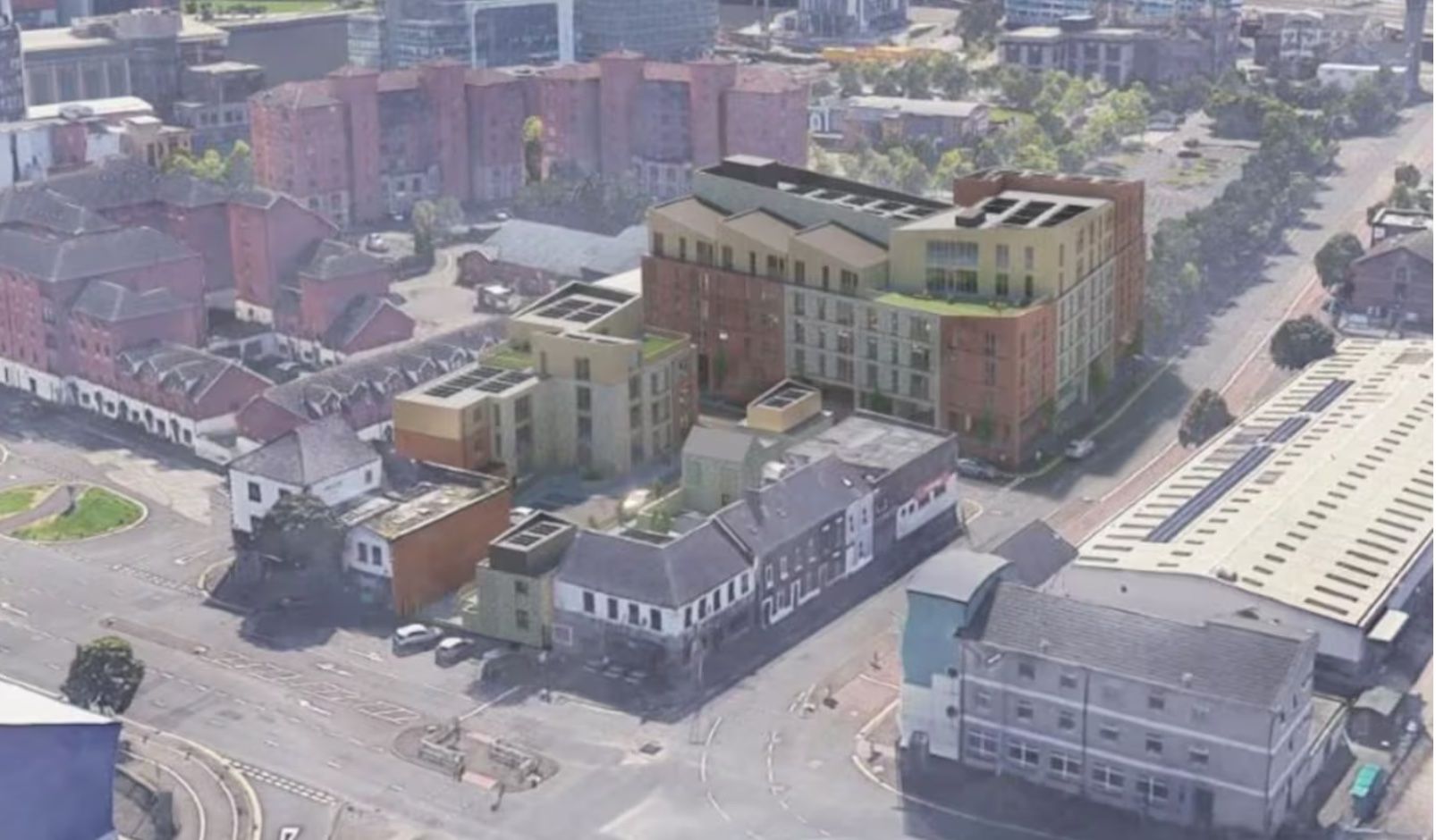 GREEN LIGHT: An artist\'s impression of Belfast Harbour\'s new social/affordable housing scheme in the Sailortown area of North Belfast