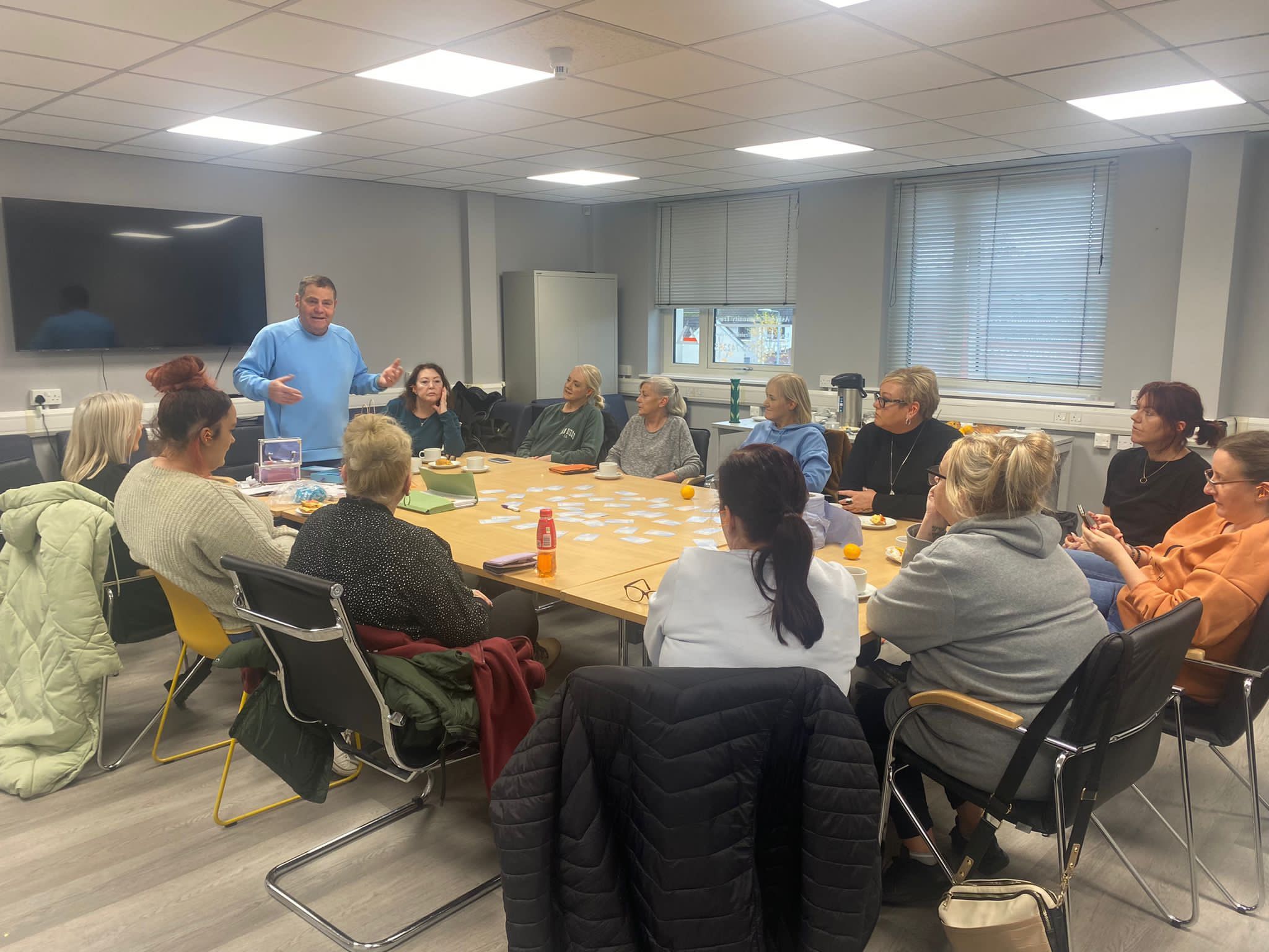 MIND SKILLS TRAINING: Philip McTaggart delivering one of his sessions 