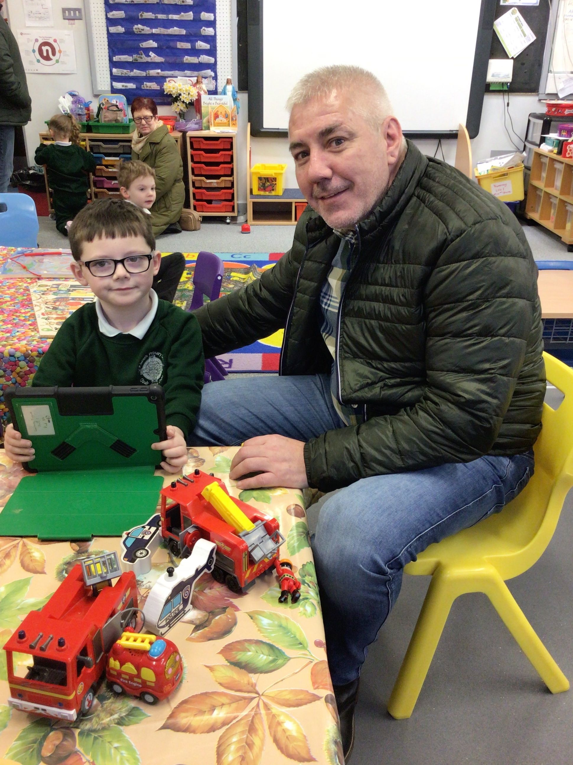 Darragh with his grandad