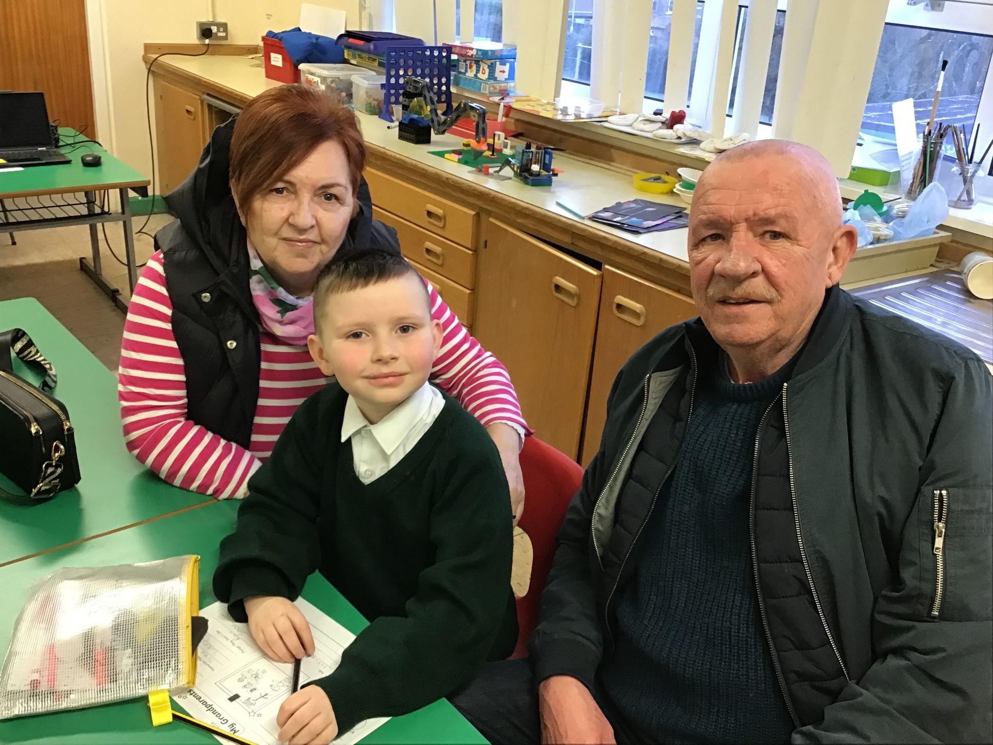 Lorcan with his grandparents