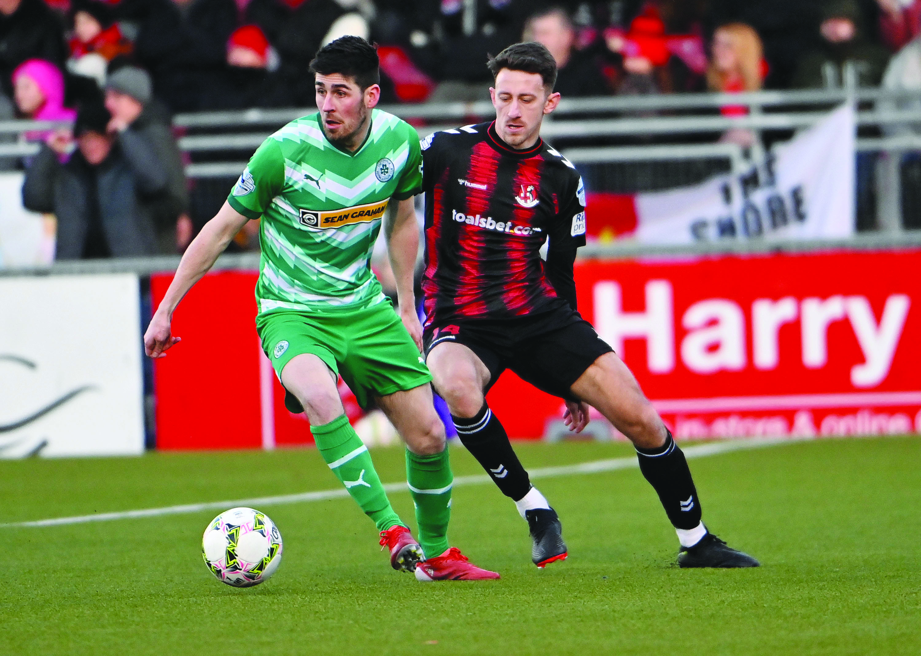 Cliftonville are hoping to have Kris Lowe back for Saturday’s game against Loughgall
