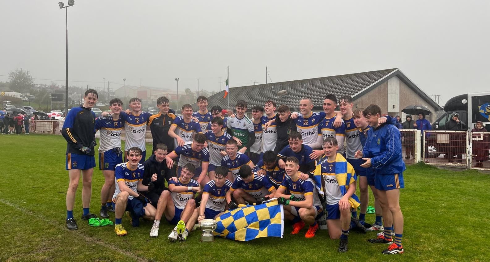 St Brigid\'s celebrate with their second minor football title in three years