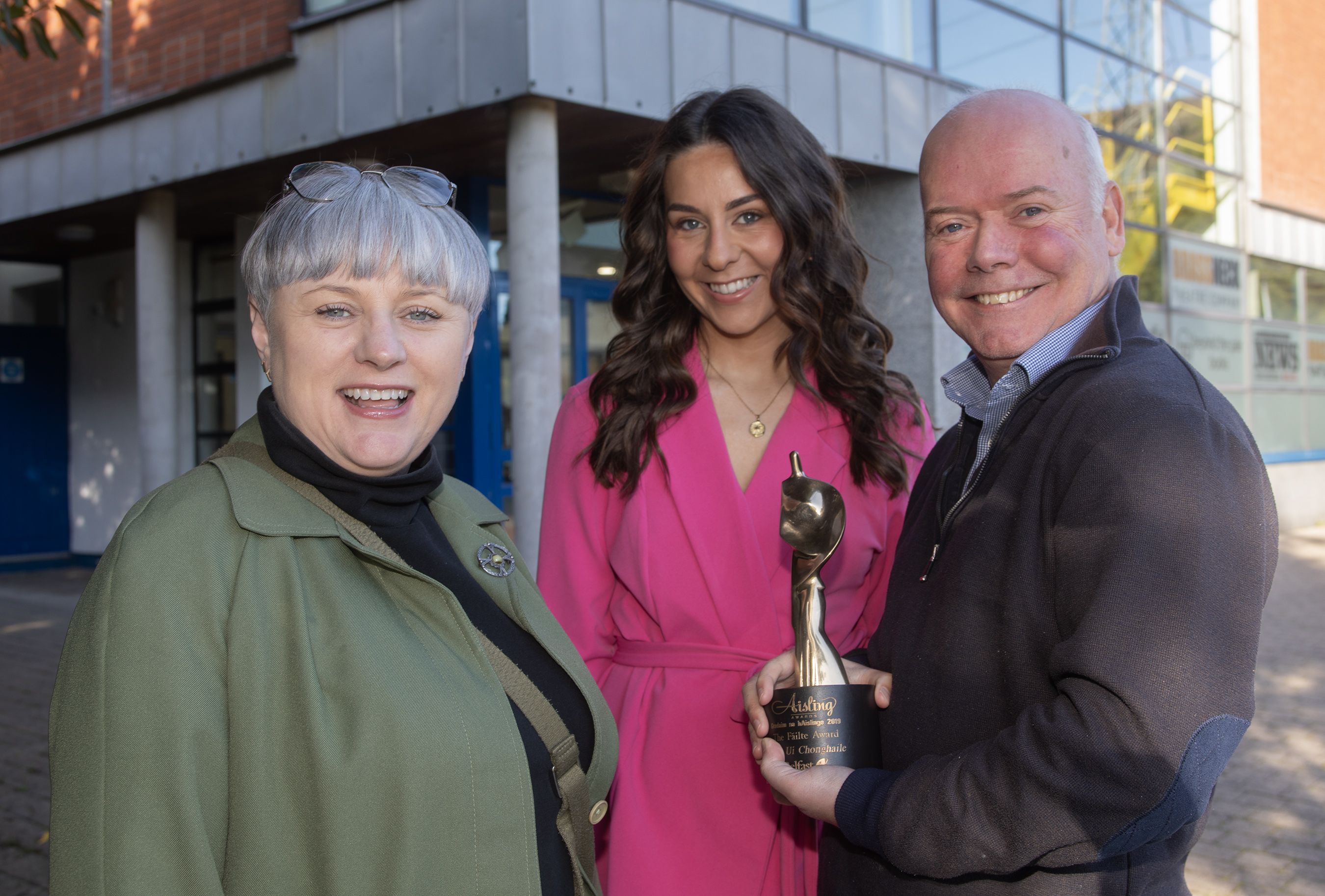 NOMINATE NOW: Aisling judges Aisling McCrudden and Anthony Neeson with Caitríona Nic An tSaoir from TG4