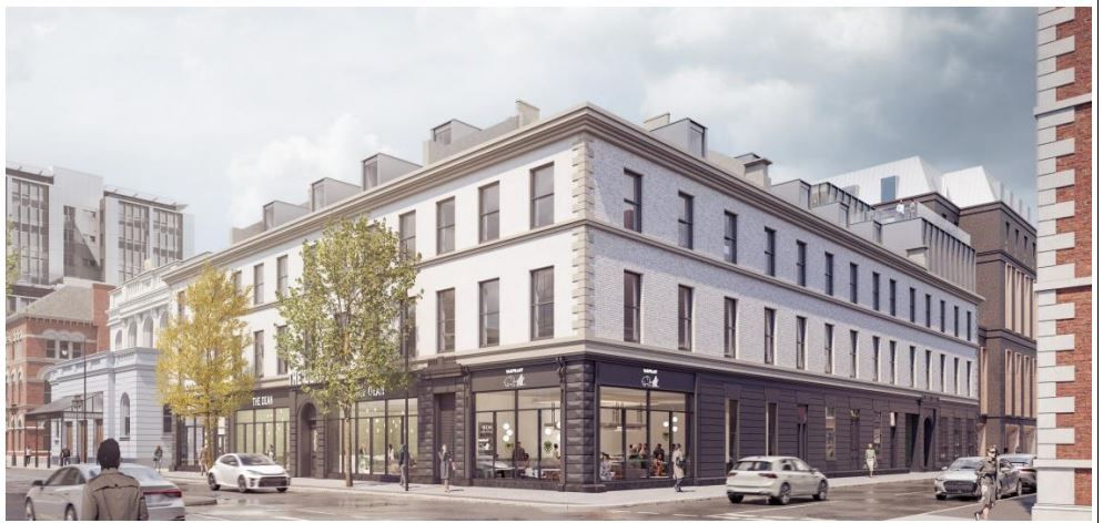 DEVELOPMENT: A CGI image of the new hotel in Bedford Street and Clarence Street
