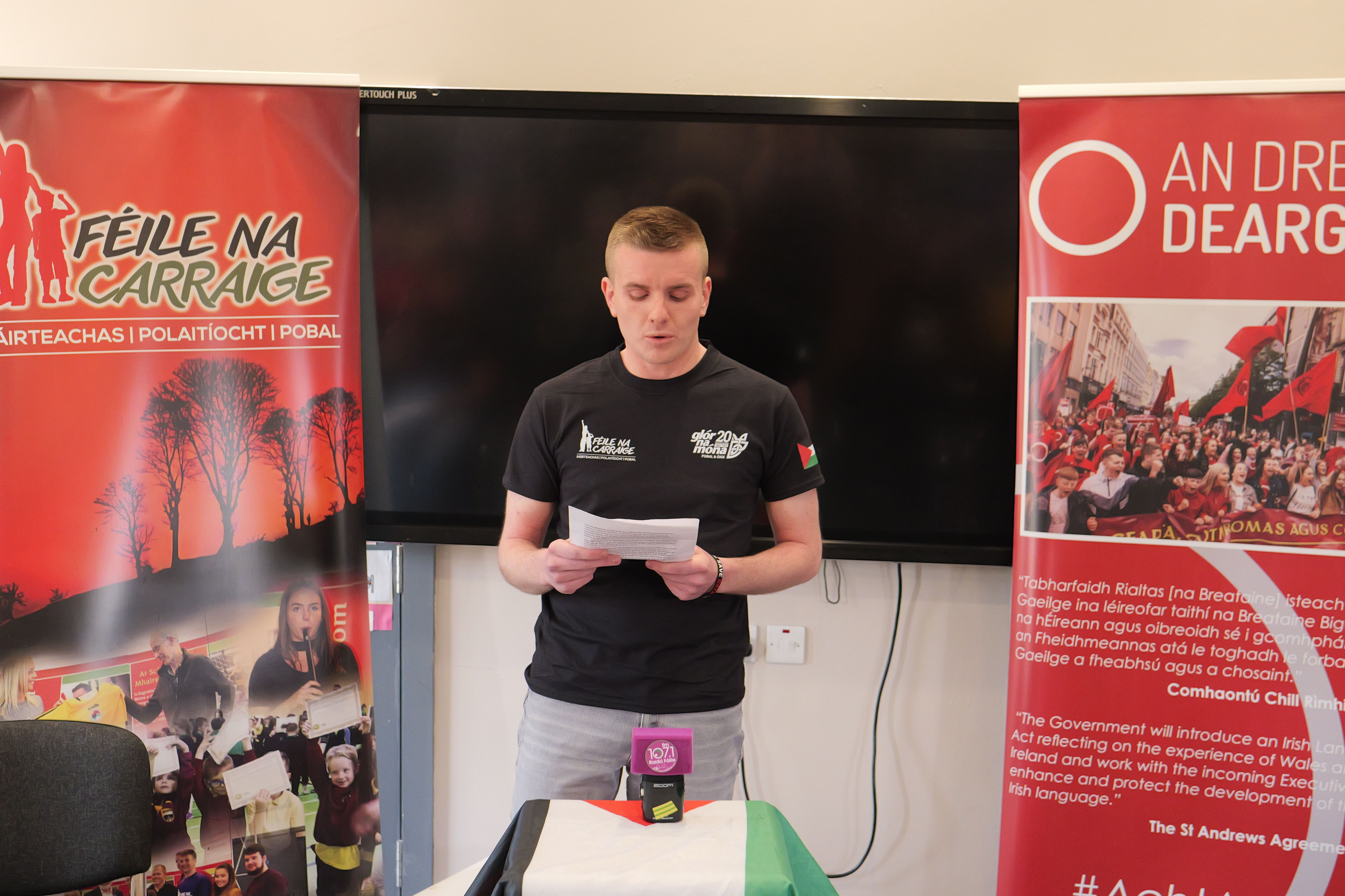 LAUNCH: Tarlach Barclaigh, Assistant Community Officer with Glór na Móna