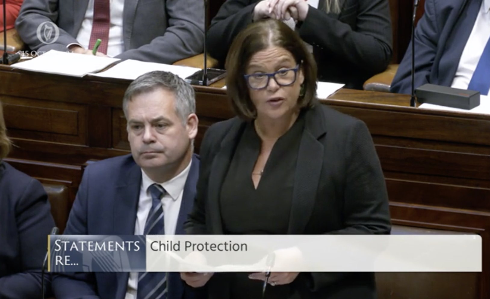 RESPONSE: Sinn Féin leader Mary Lou McDonald speaking in the Dáil on Tuesday