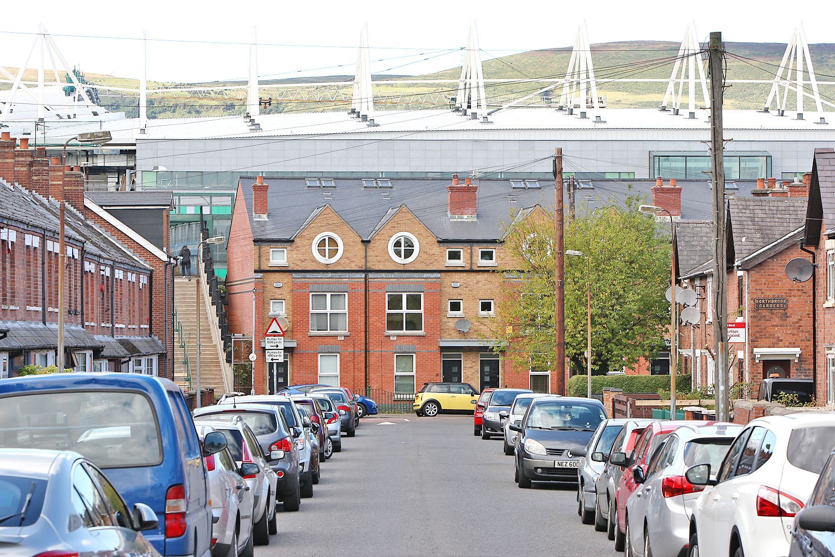 DISRUPTION: Windsor Park will hosts tonight\'s match between Larne and Shamrock Rovers